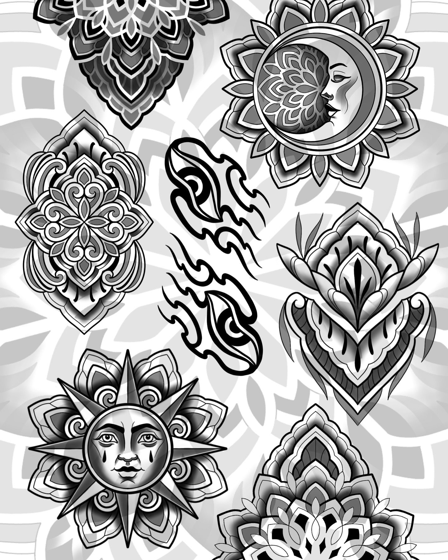 @piri.green.tattoos has these flash pieces available 
All roughly palm size.

Send us a dm to secure one !! 

Afterpay and Laybuy available