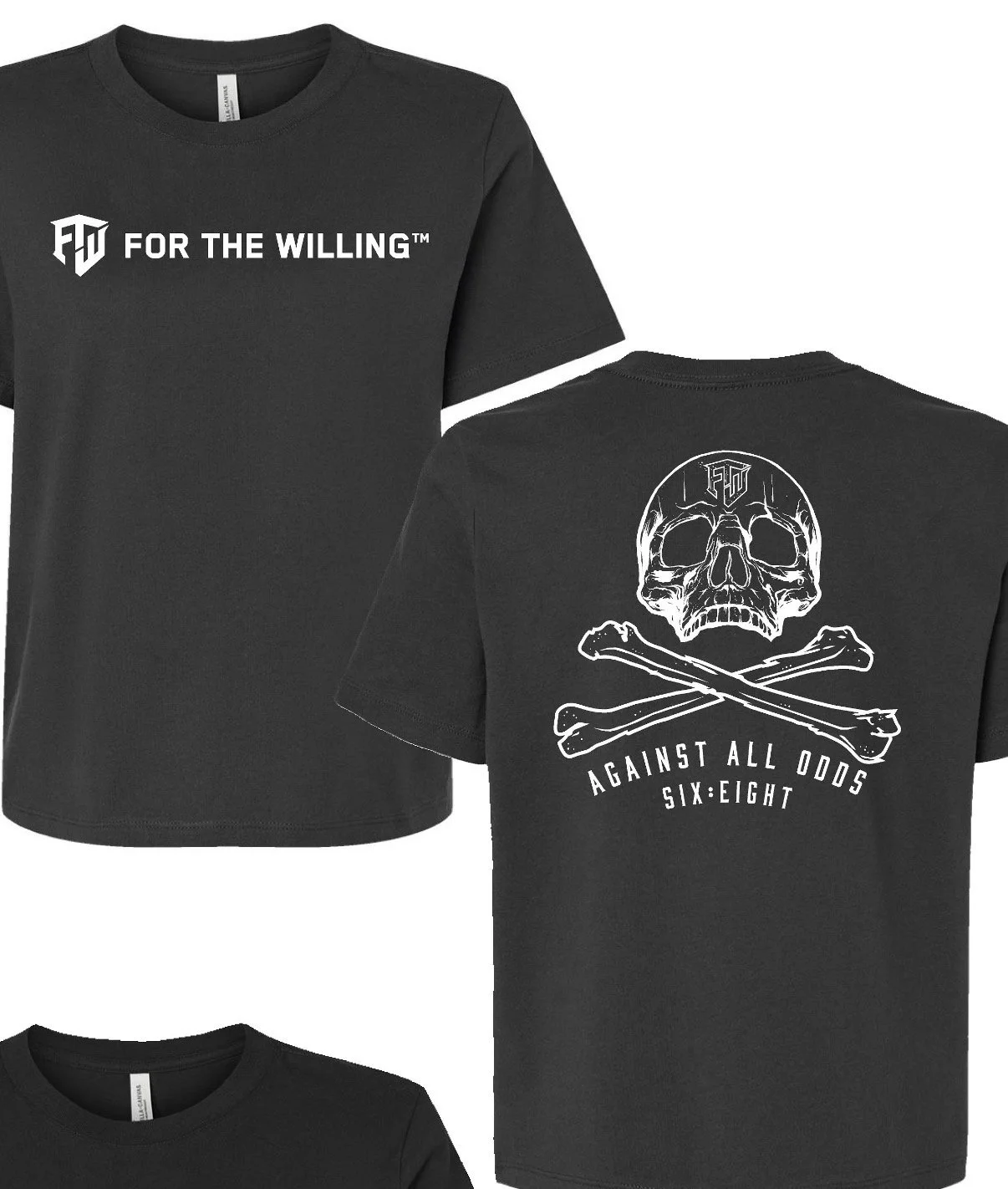 AGAINST ALL ODDS CROP DARK GREY