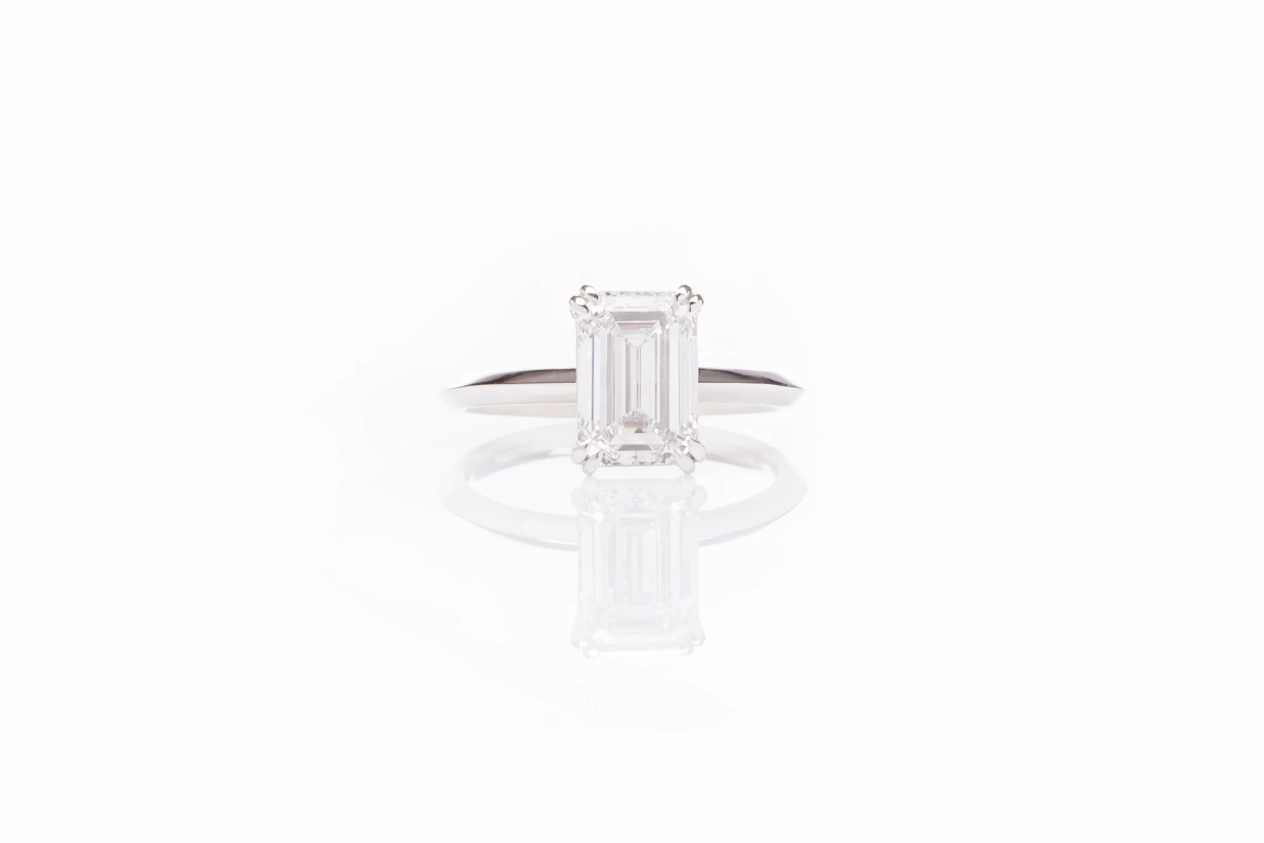 3.00ct Emerald Cut Diamond ring