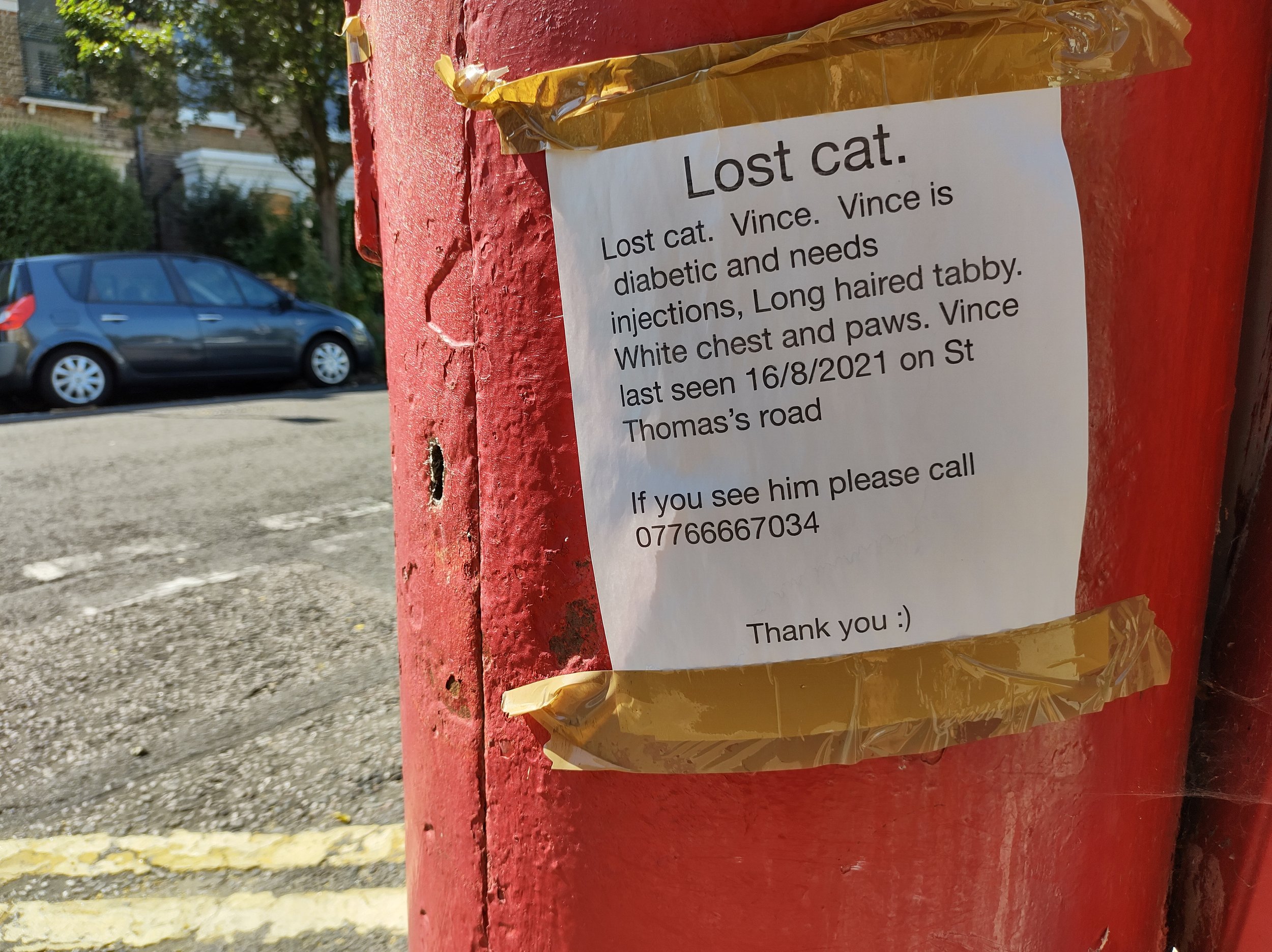 Lost pet posters