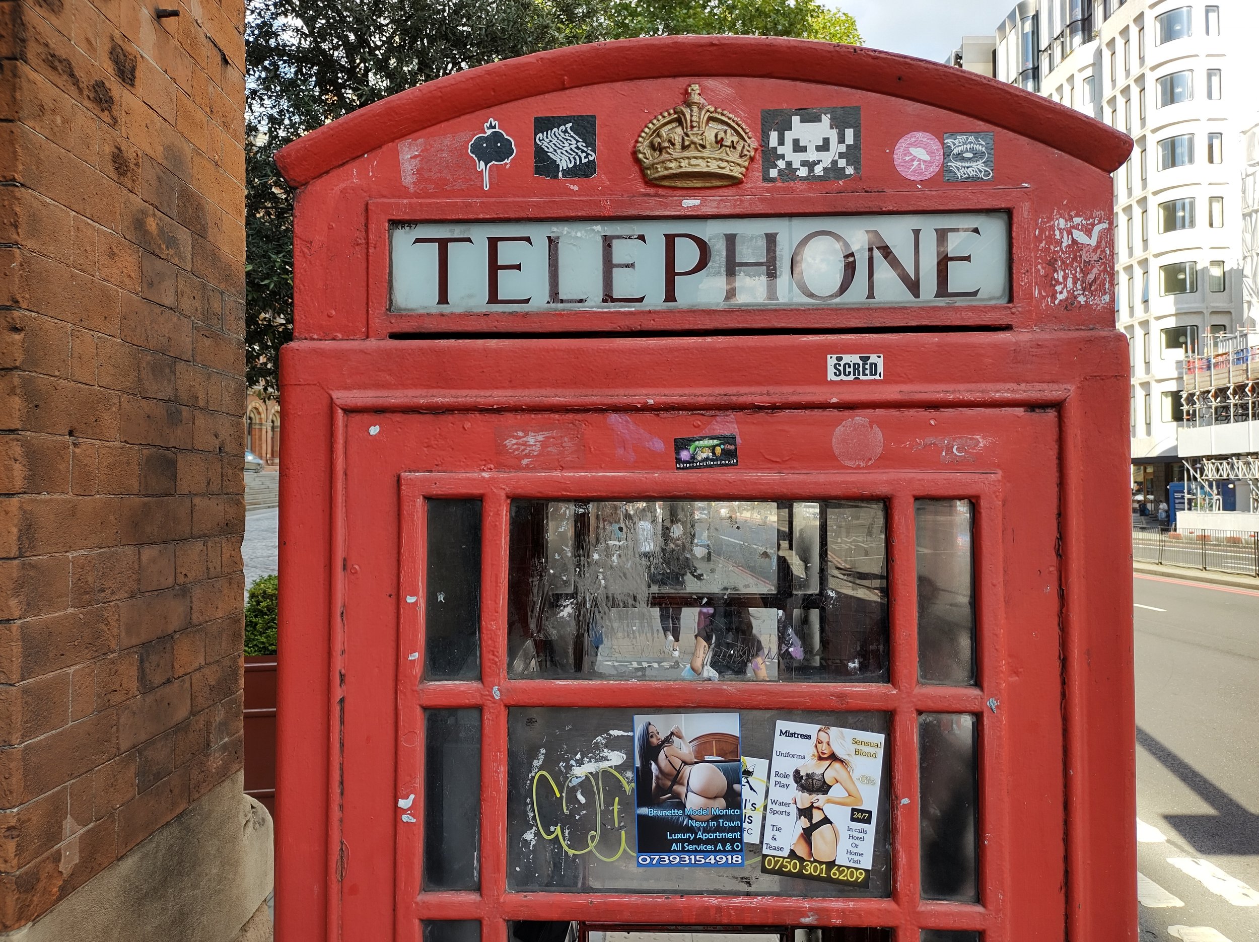Red phone boxes