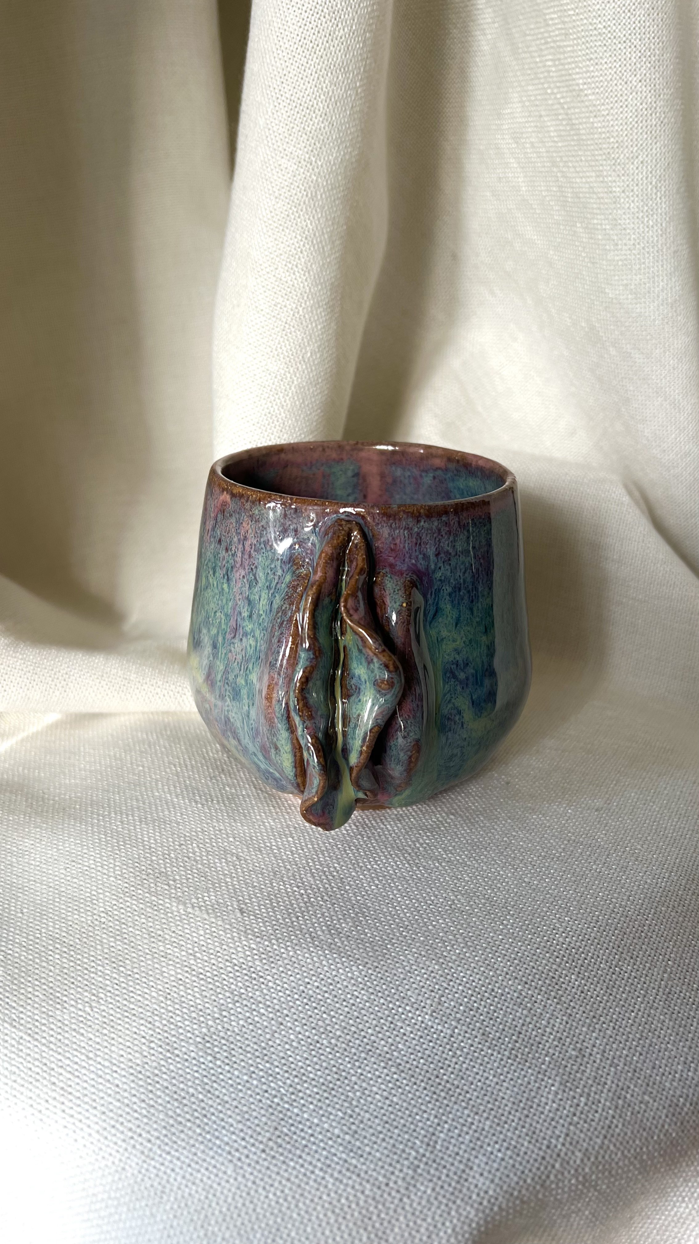 Cobalt Turquoise Yoni Mug