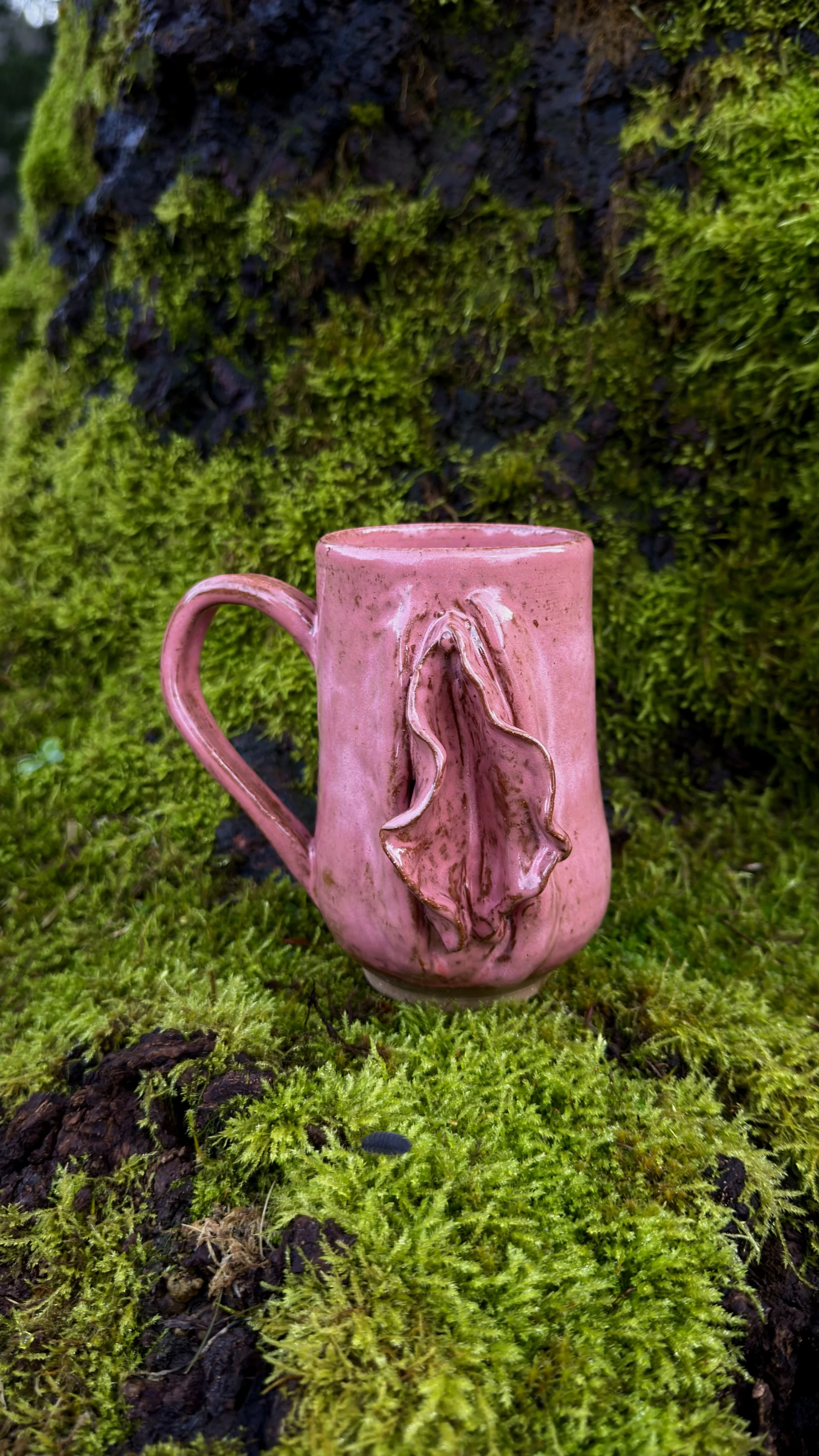Pink Peony Temple Yoni Mug