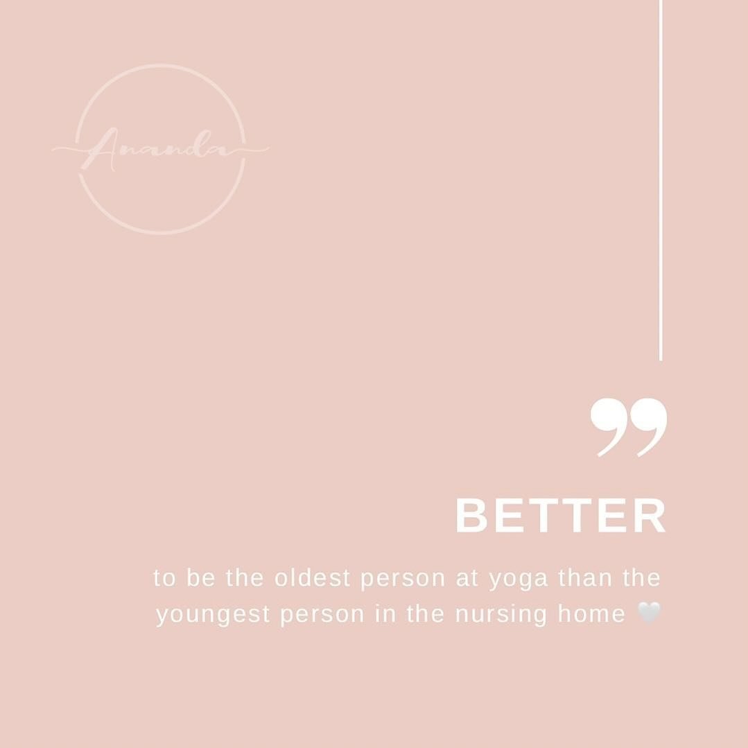 BETTER &hellip;🌿

To be the oldest person at yoga than the youngest person in the nursing home 🤍

Join me tonight for a nourishing, strong slow flow at 6pm @hozho_yoga_studio 🙏🩵

#yoga #domoreyoga #ananda #anandayoga #move #nourish #restore #nama