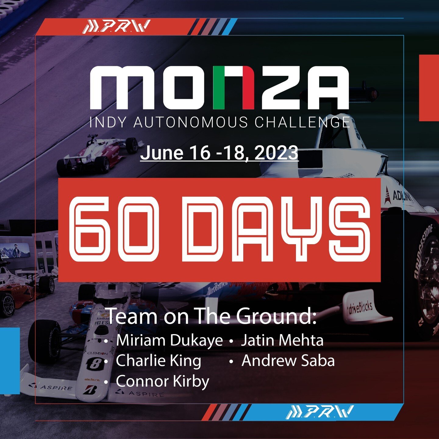 It's time to start the countdown for our upcoming race as part of the @indyachallenge at the historic @autodromonazionale_monza track. Stay posted for live updates as we prepare for the race!

@mitdriverless 
@pittofficial 
@watonomous 
#ritautonomou