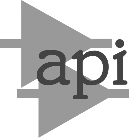 Grey Automated Processes Inc. logo featuring two parallel triangles and the letters A P I.