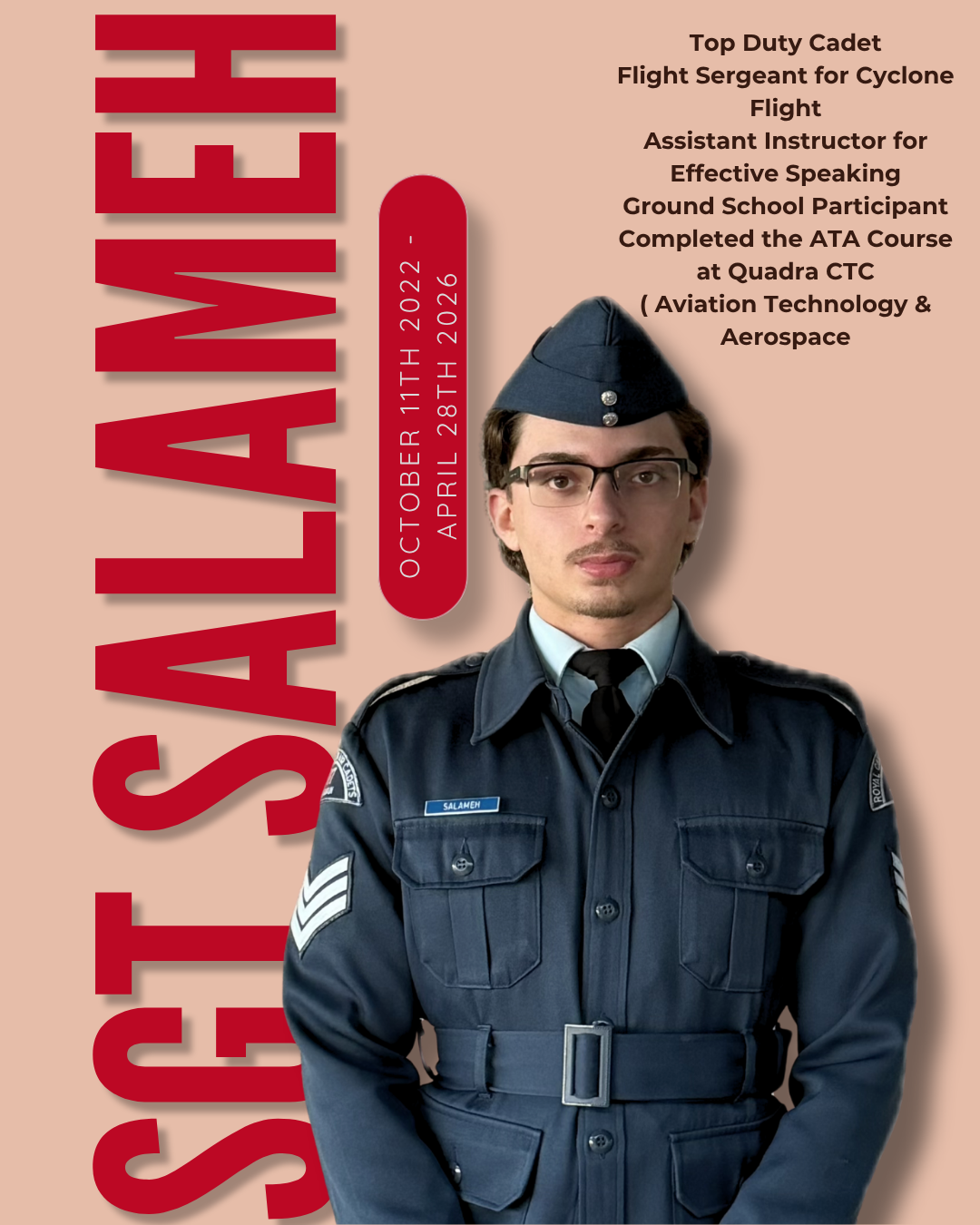 Sgt Salameh Ages Out