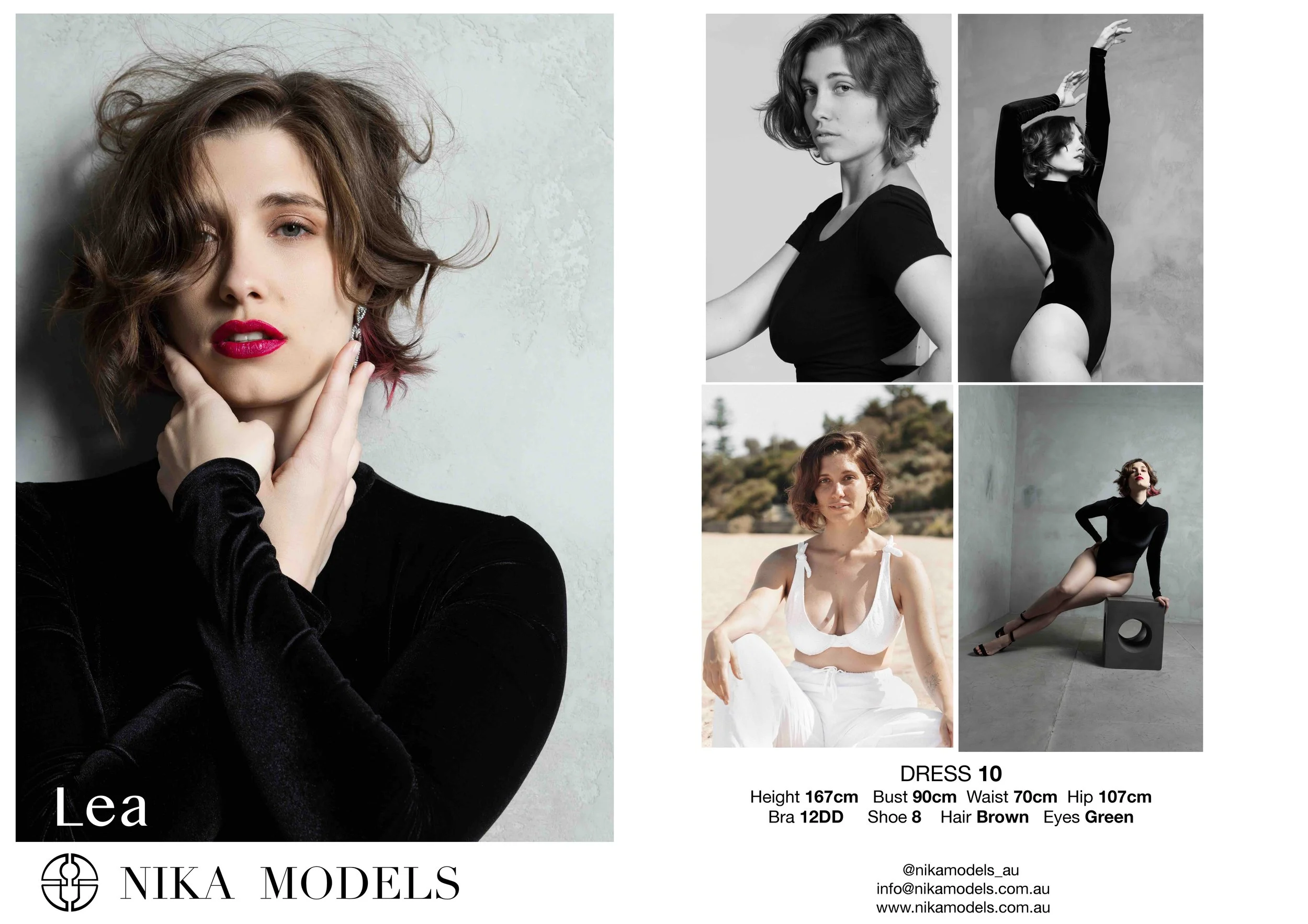 Leaa Model Lea Compcard — Nika Models