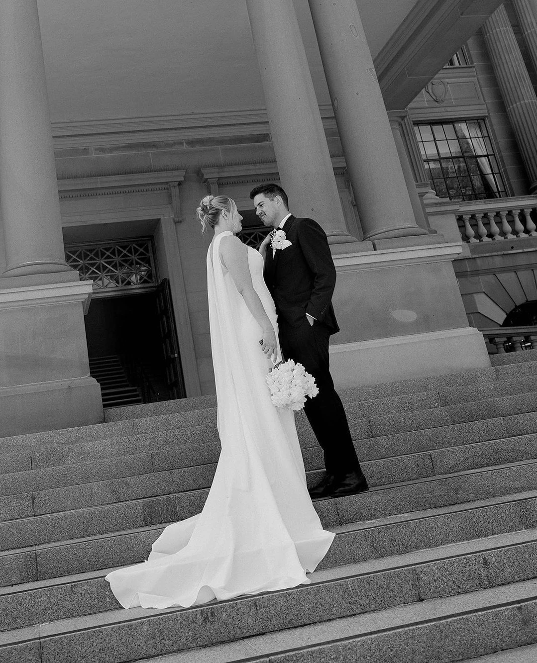 Steps at city hall never miss baby 🤍