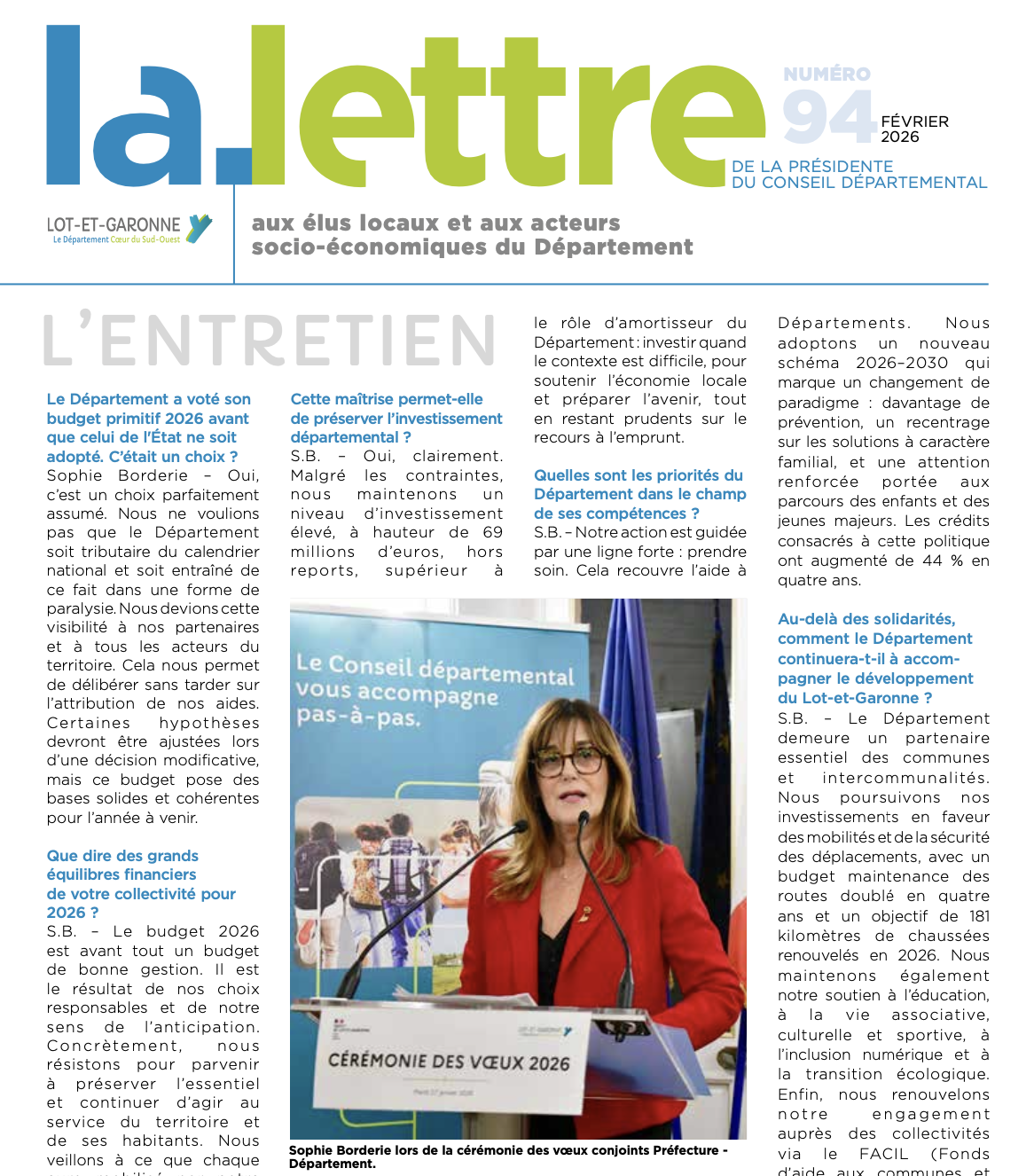 Ma Lettre n°94 - Février 2026