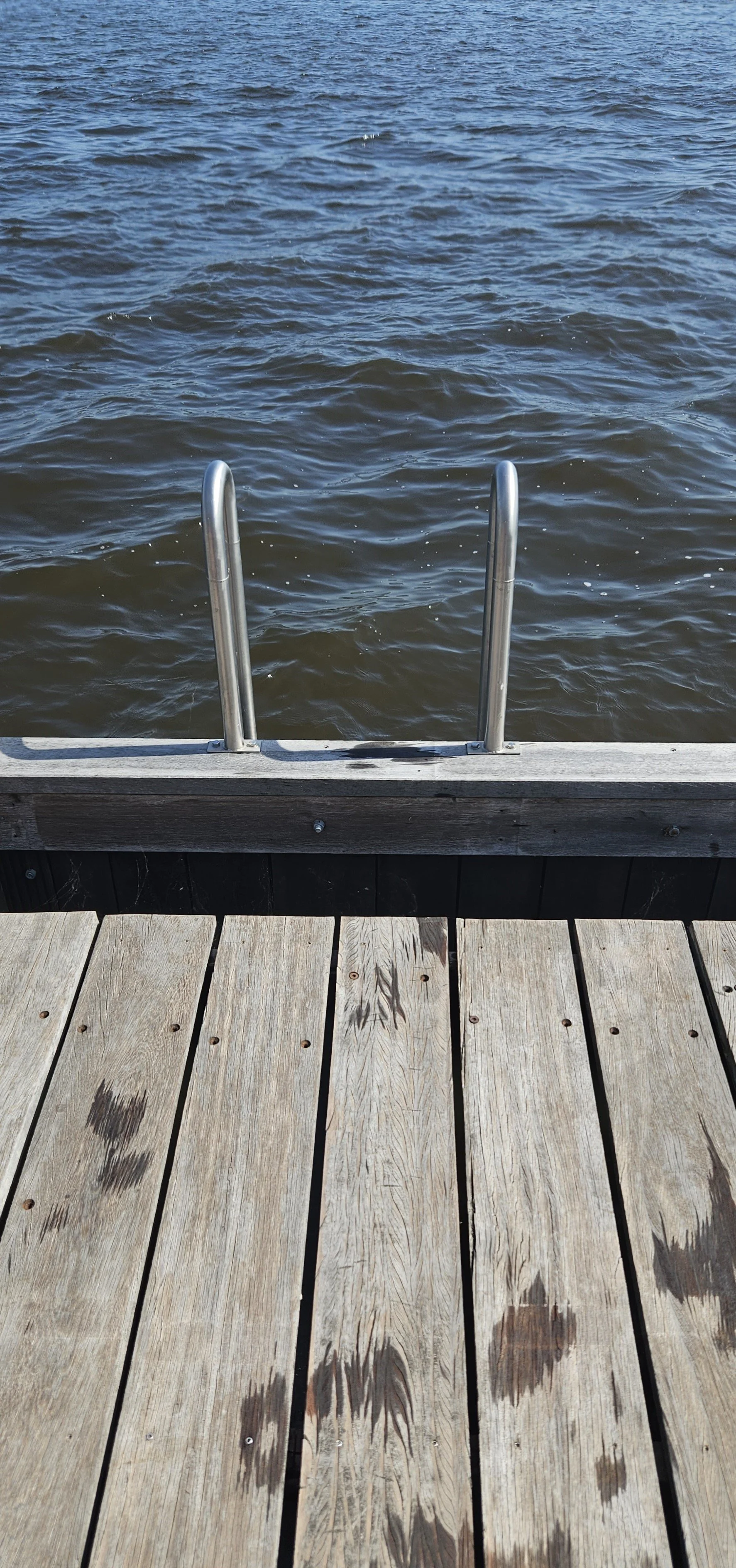 Zwemtrap aan privé terras