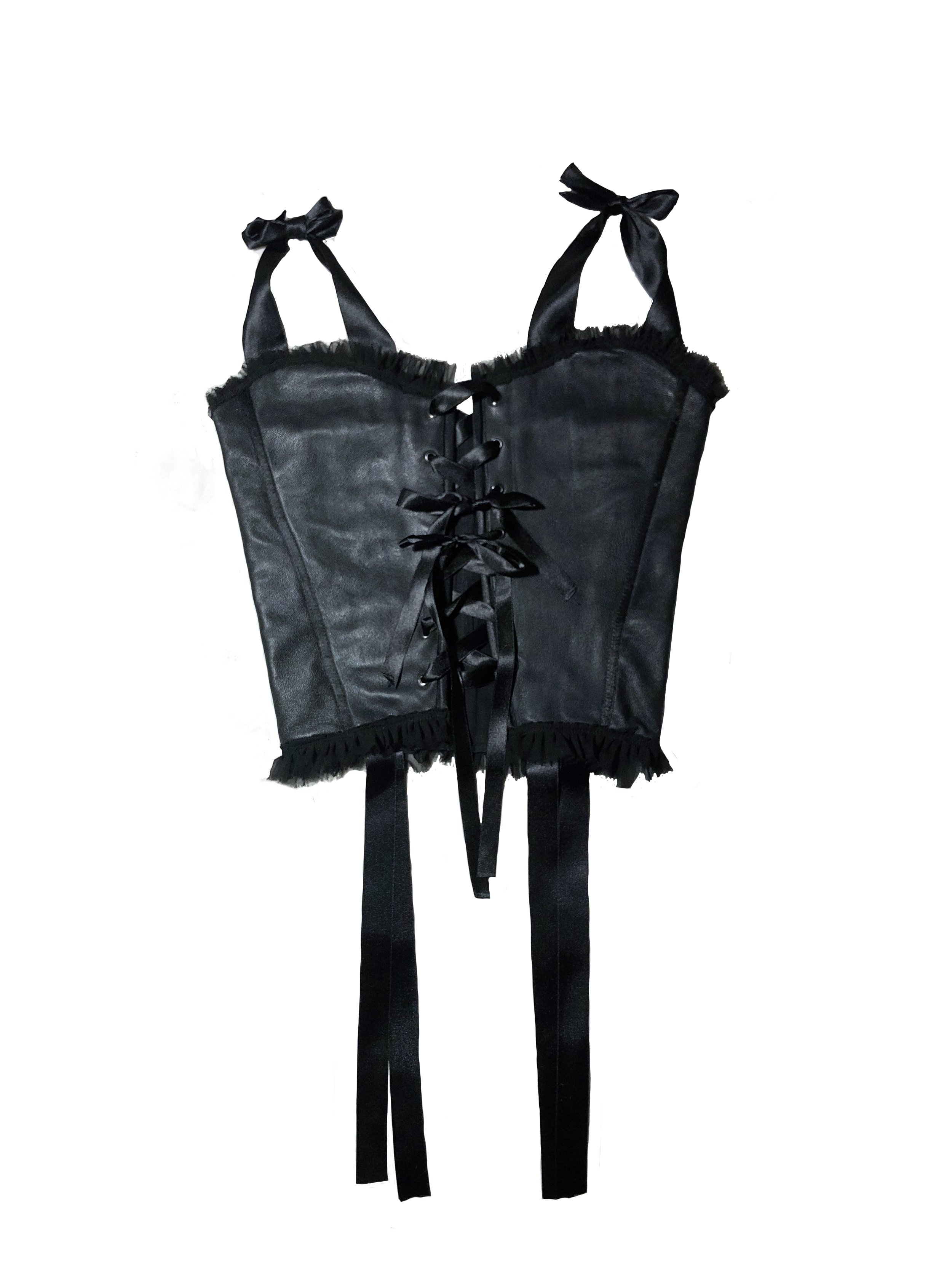 VENUS leather bustier