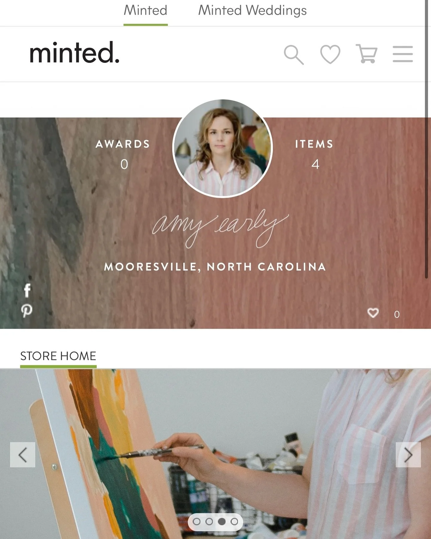 I&rsquo;m super excited to share with you guys that I am now a featured artist on @minted ☺️🖤 I have been a customer of theirs for years and I love that they are featuring independent artists and makers of all genres. They have some really amazing a