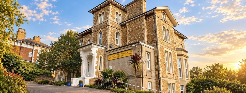 Healey House, a Victorian stone building in St Leonards-on-Sea