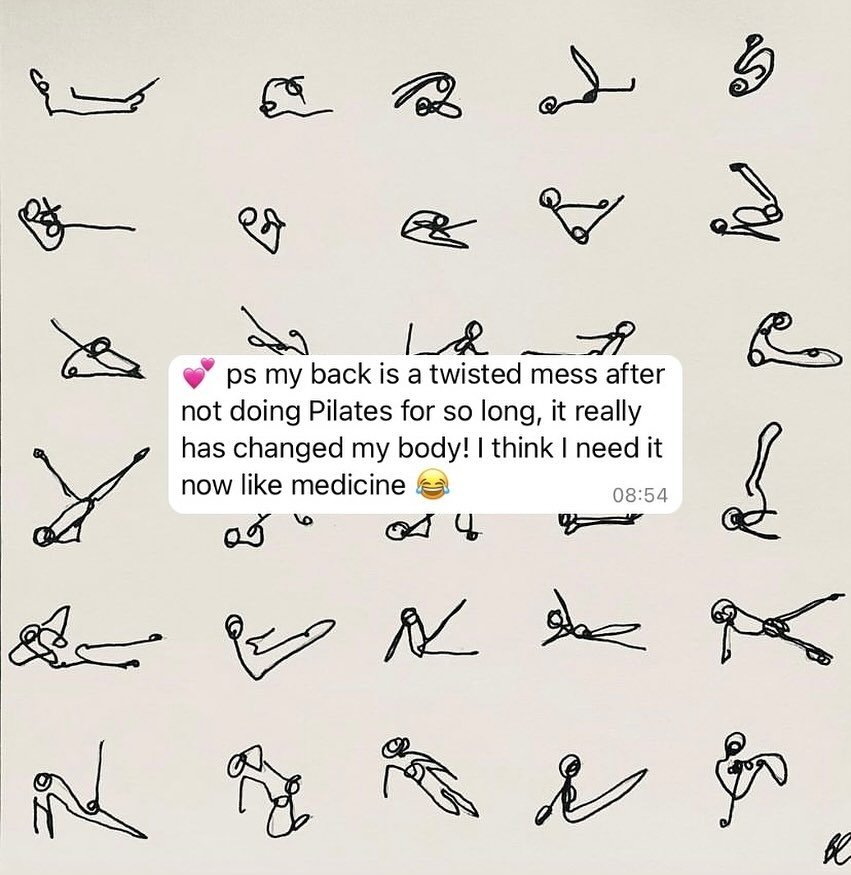 If you wanted to try Pilates but hadn&rsquo;t booked that first class yet&hellip;let my friends encourage you with messages like this. 🤣😅

Movement is medicine! 
Pilates can be an amazing form of movement therapy that improves your functionality, b