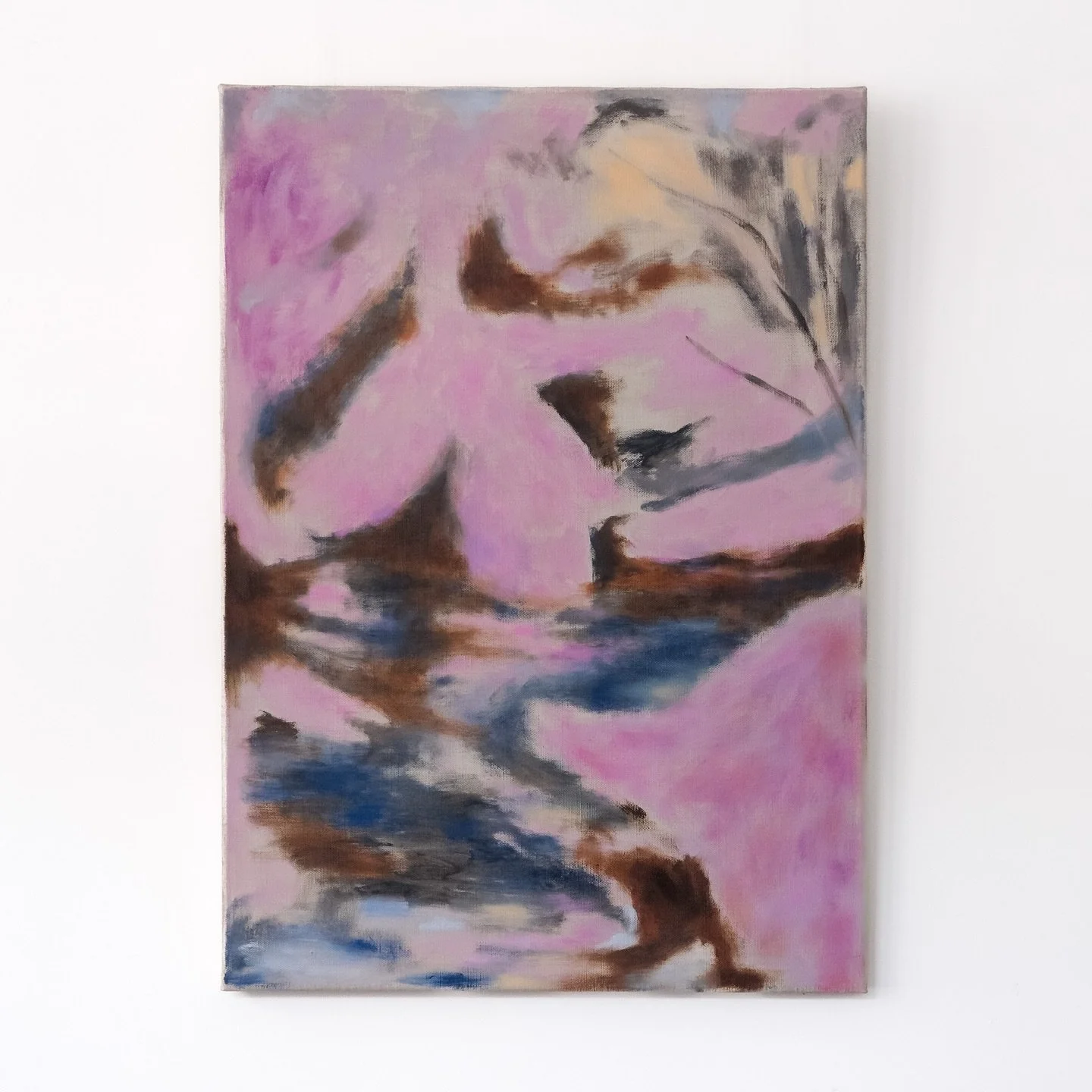 Pink Reflections by Ollie Marr
2026

Oil on linen
70 x 50 cm

A standout work from Ollie&rsquo;s latest collection, Pink Reflections demonstrates his continued exploration of landscape through abstraction. Soft, luminous pinks are layered with confid