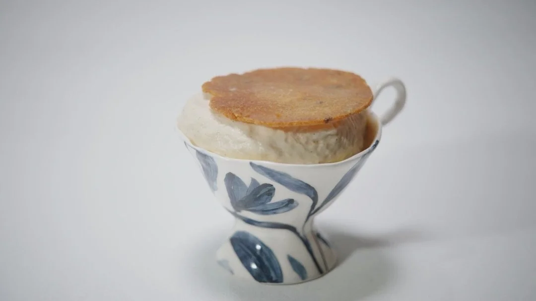 Watch Jeffrey tonight as he continues to compete in the Great British Menu kitchen.

We&rsquo;re so pleased to finally share the stunning bespoke ceramic pieces created by Eleanor Meredith for Jeffrey&rsquo;s dessert course.

Inspired by the film ada