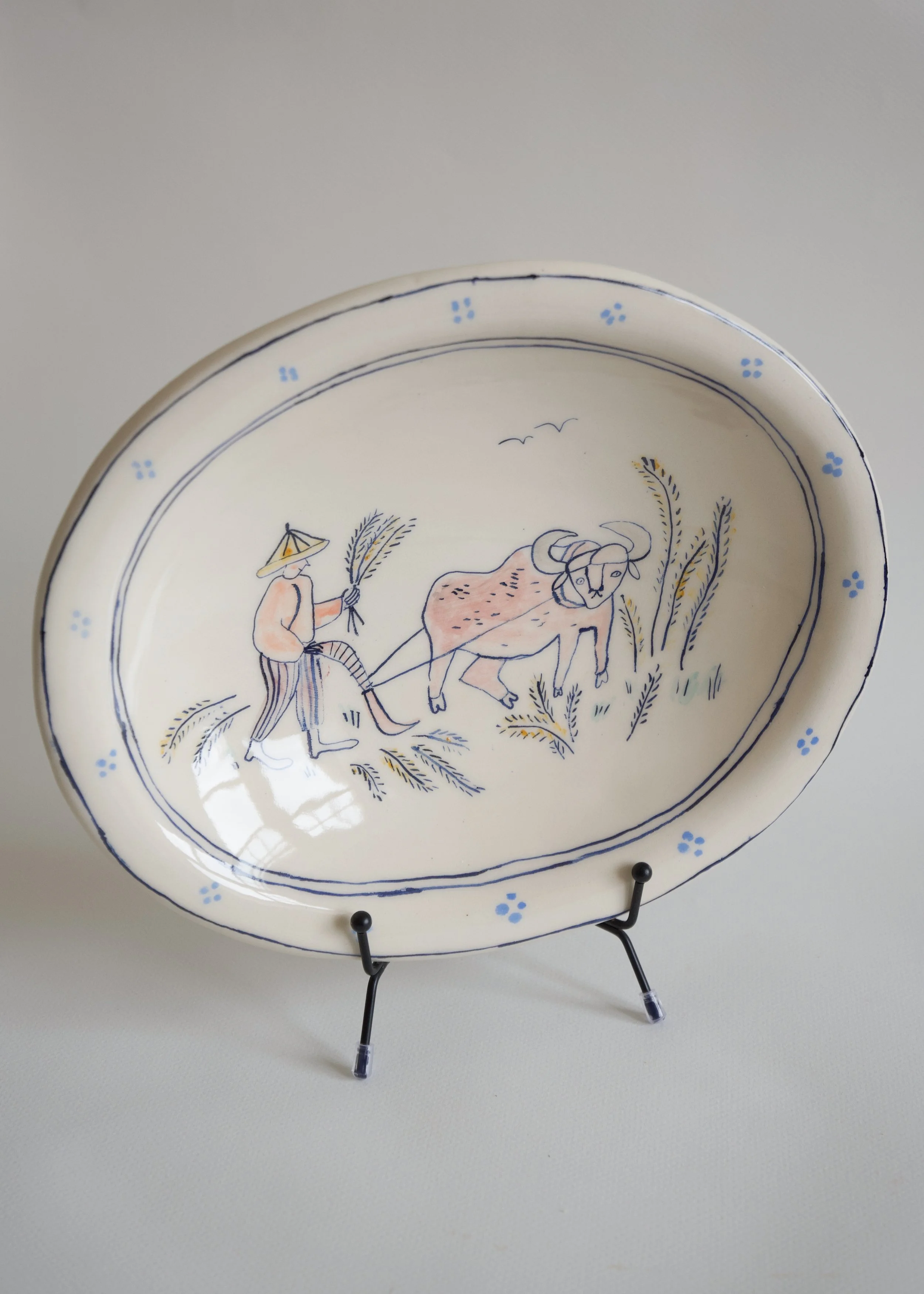 CELIA WOOD - PLOWING PLATTER