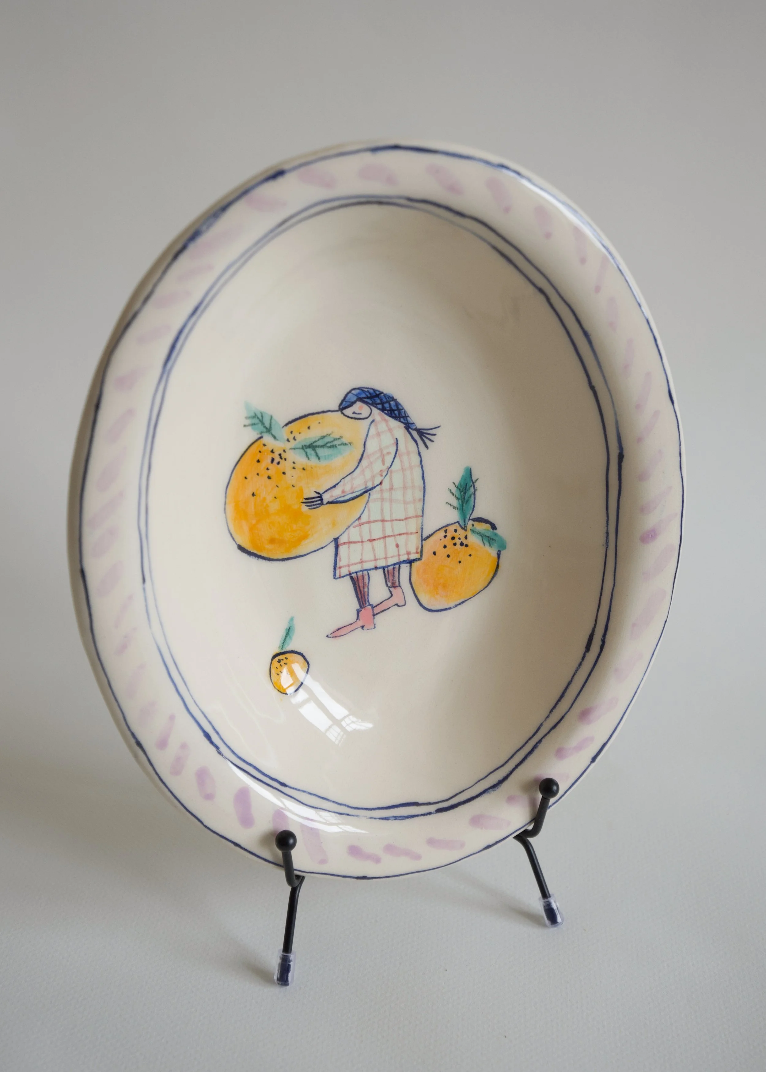 CELIA WOOD - ORANGE LOVE PLATTER