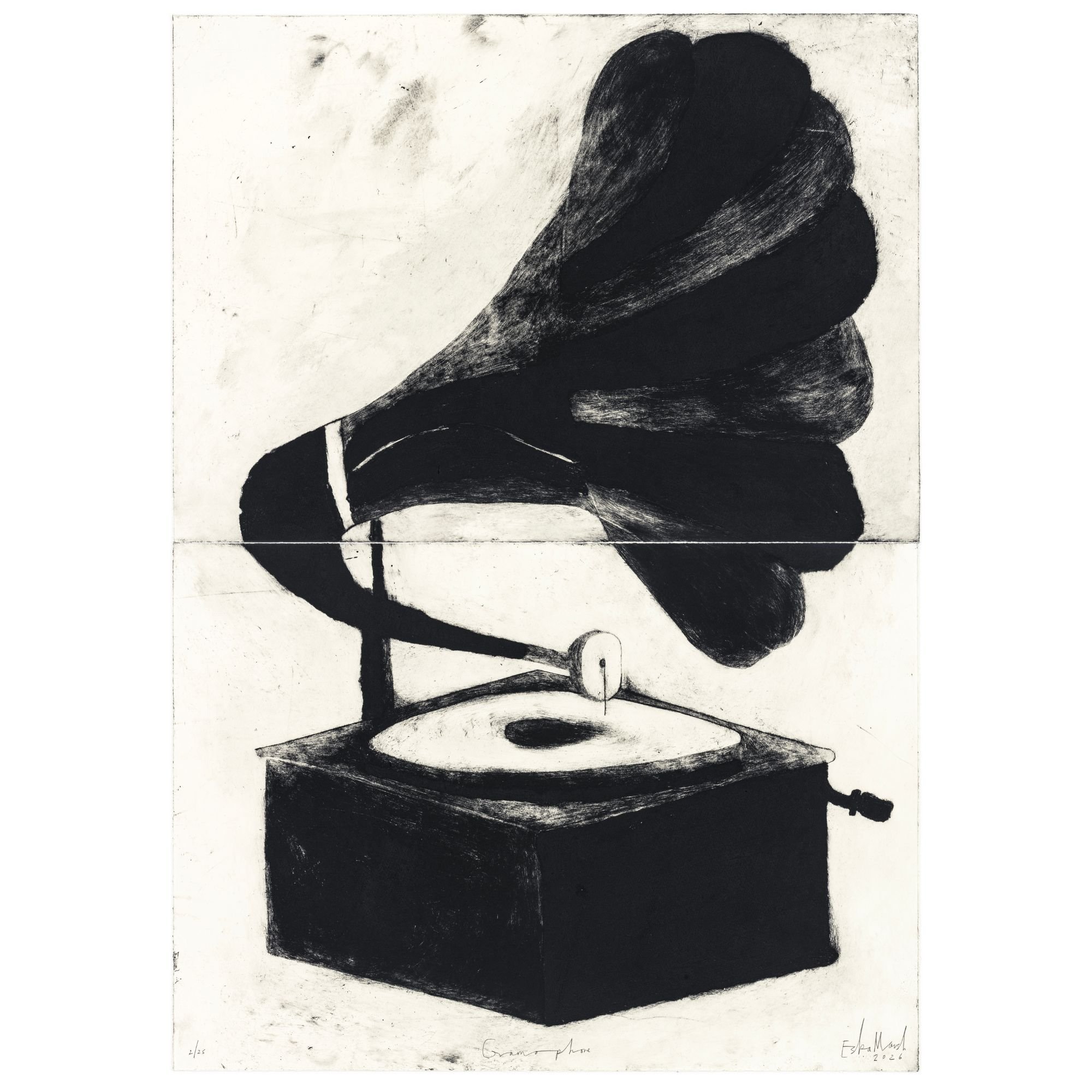 ESKA MARSH - GRAMOPHONE - UNFRAMED