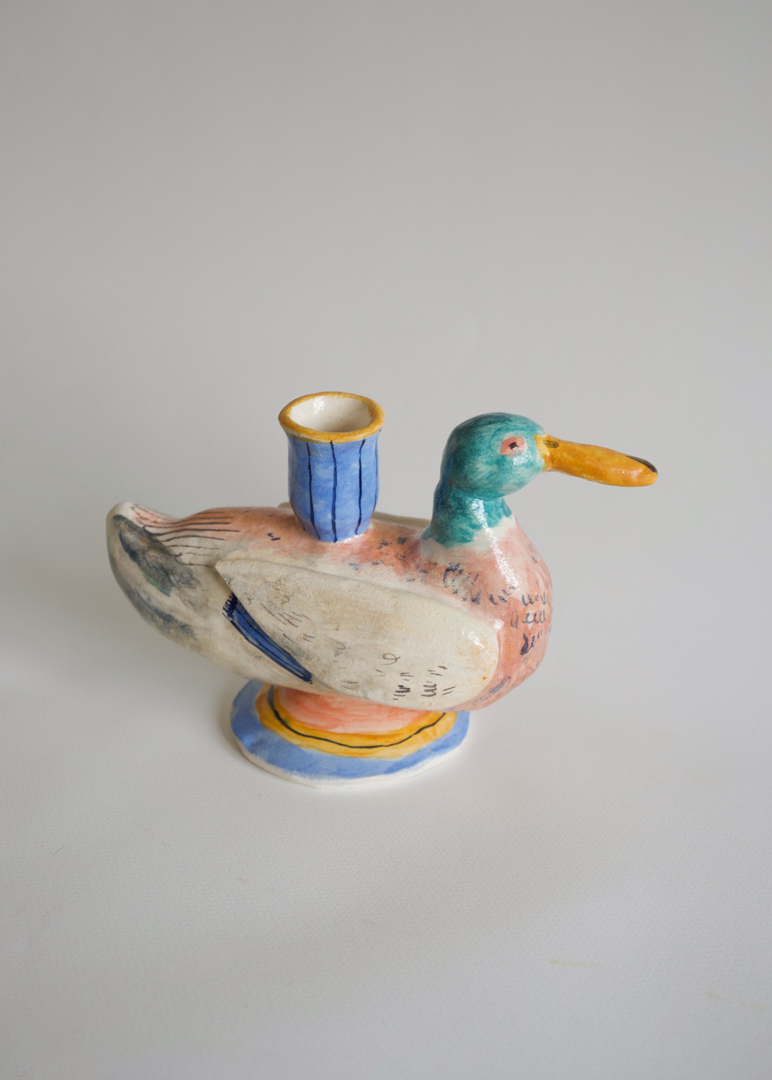 CELIA WOOD - MALLARD CANDLESTICK