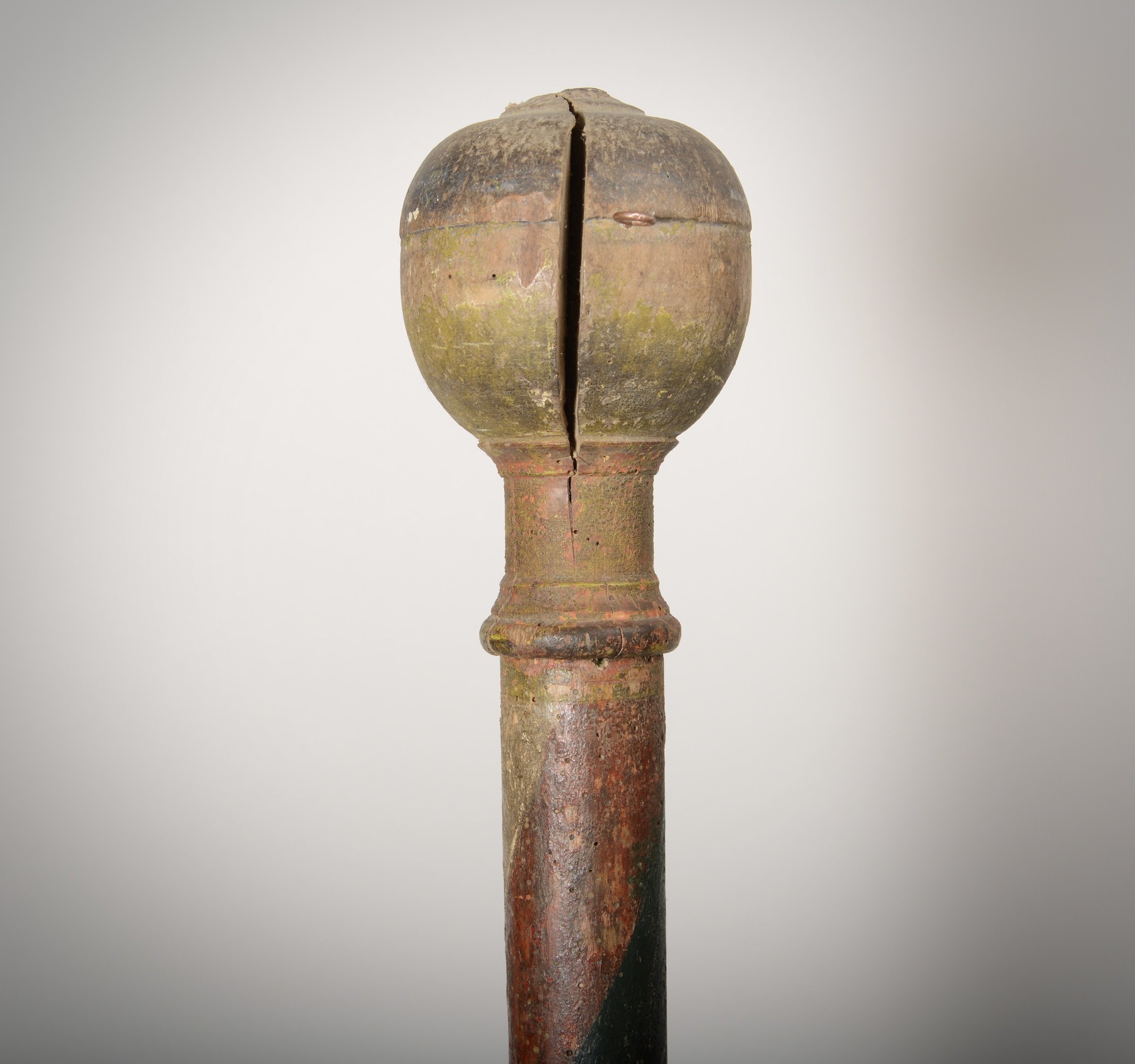 antique trade sign. C19th barbers pole