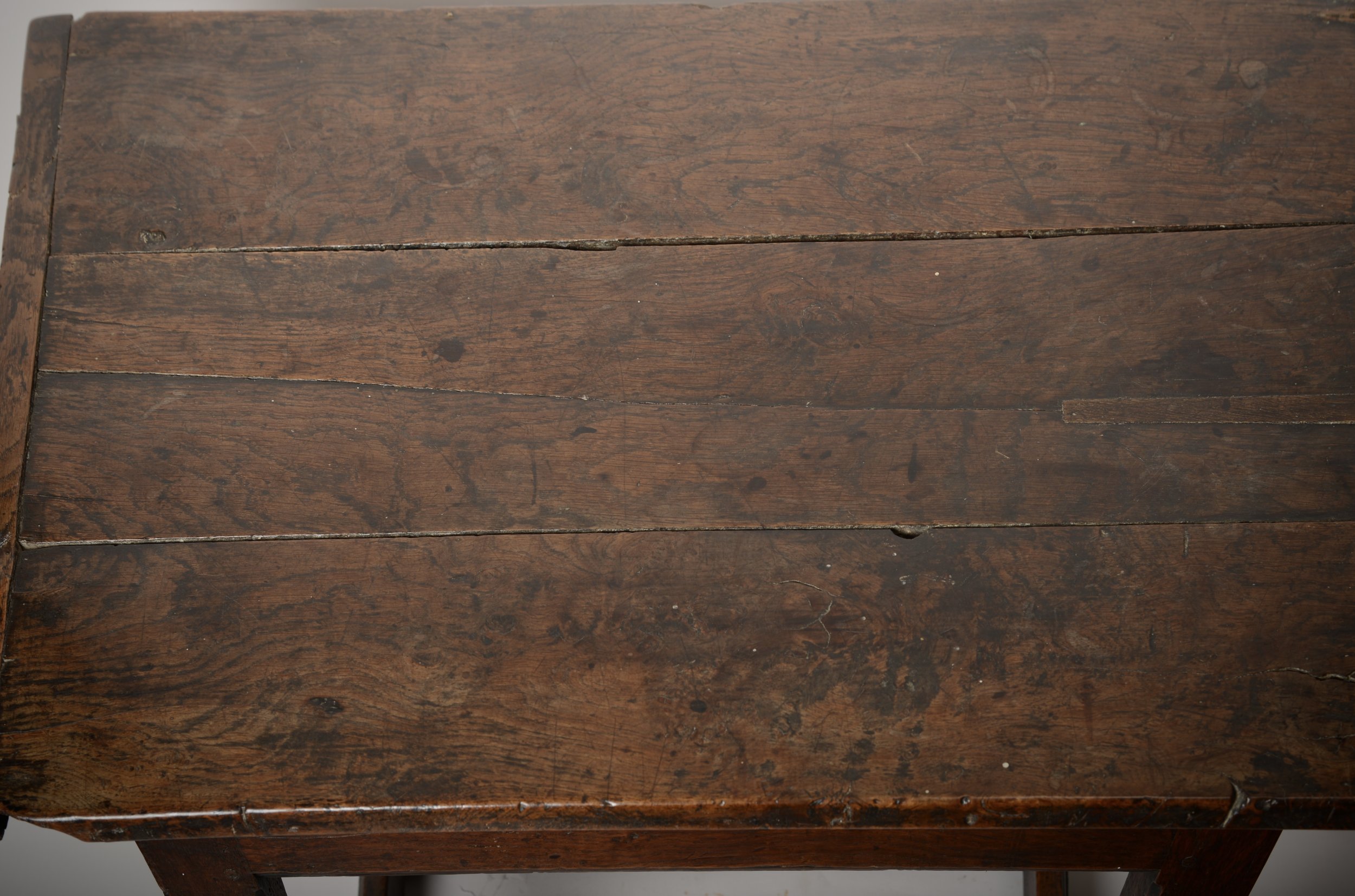 Antique Welsh oak table. C18th low table