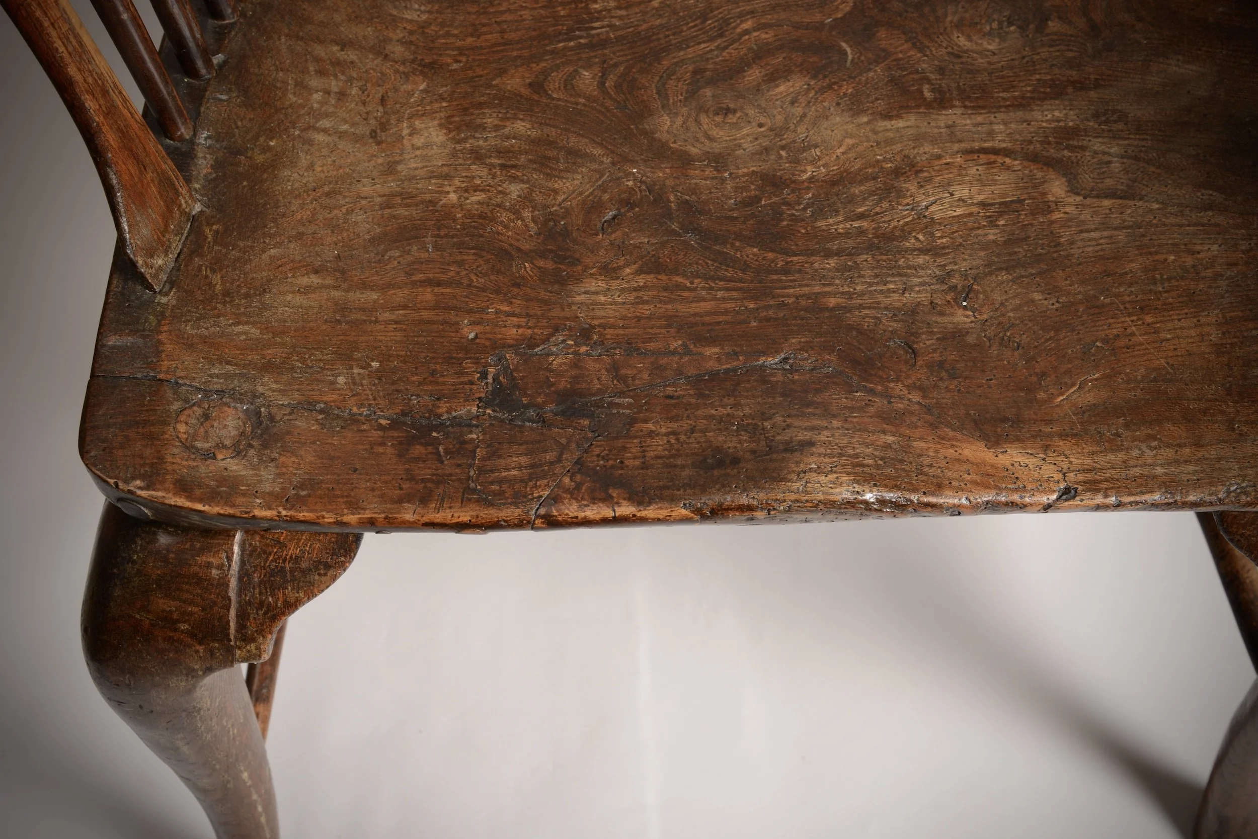 C18th comb back chair