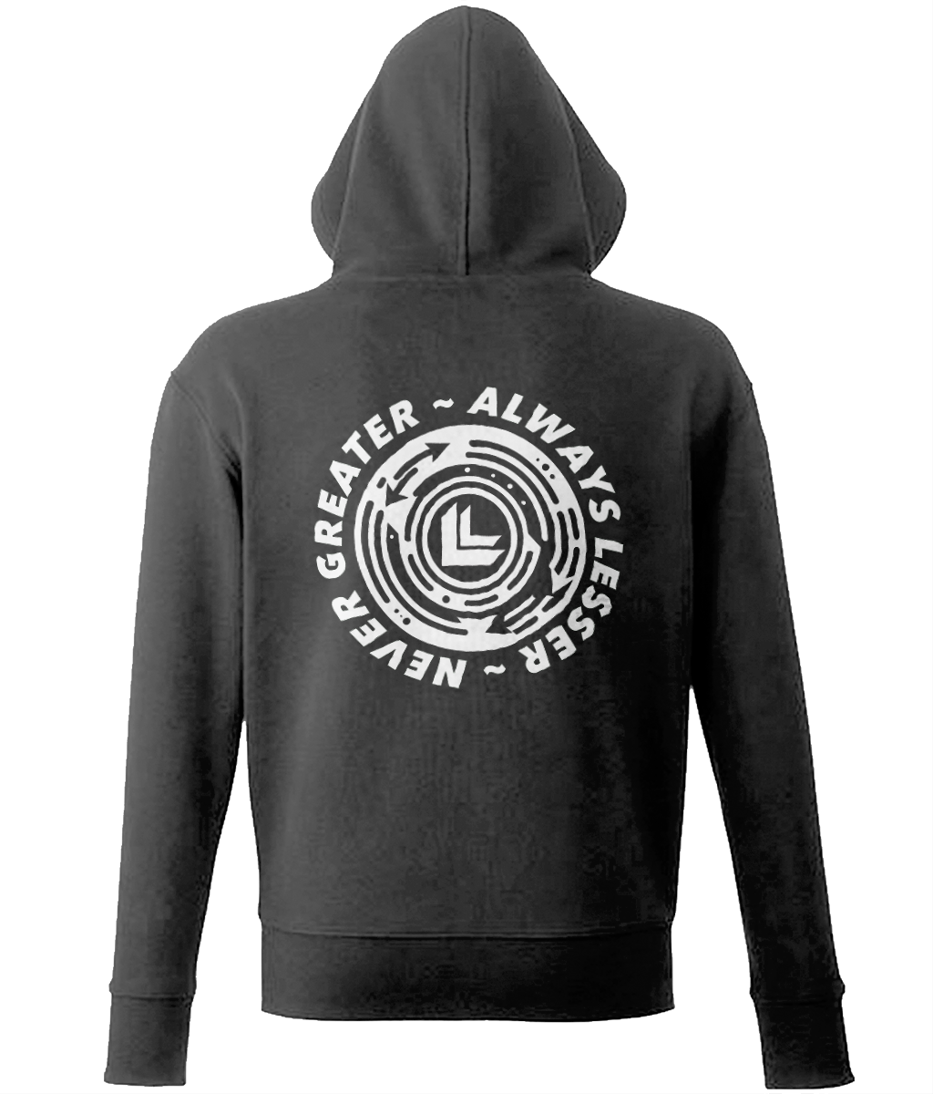 ALWAYS LESSER ZIP HOODIE — The Lesser Brand