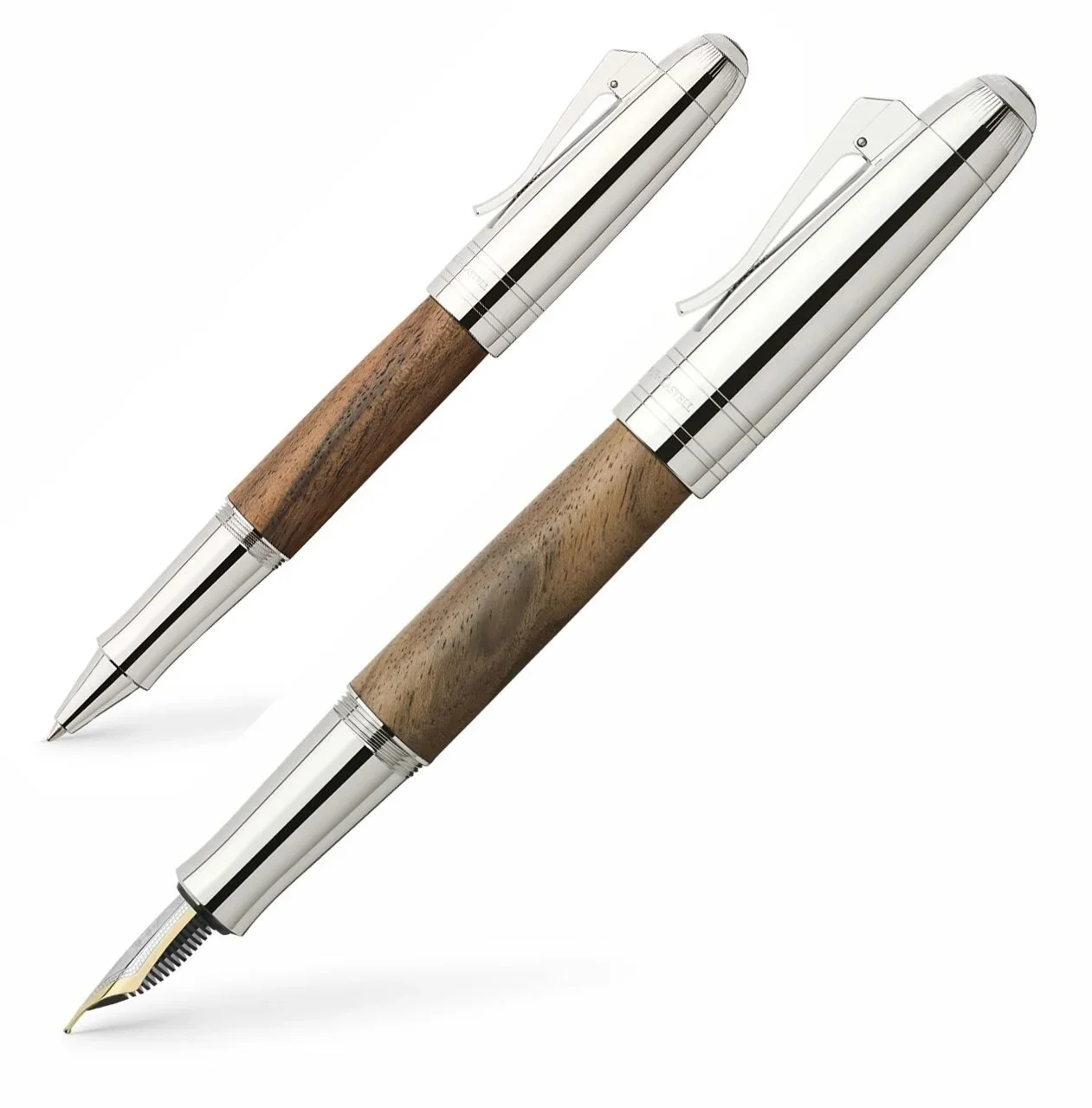 Graf von Faber Castell Tintenroller Magnum
- ==Schaft aus Walnussholz==
- platinierte, hochglänzend polierte Metallteile
- CHF 790.- inkl. MWST
- auch als Füllfederhalter, Kugelschreiber und Drehbleistift erhältlich;https://shop.papeterie-linsi.ch/de