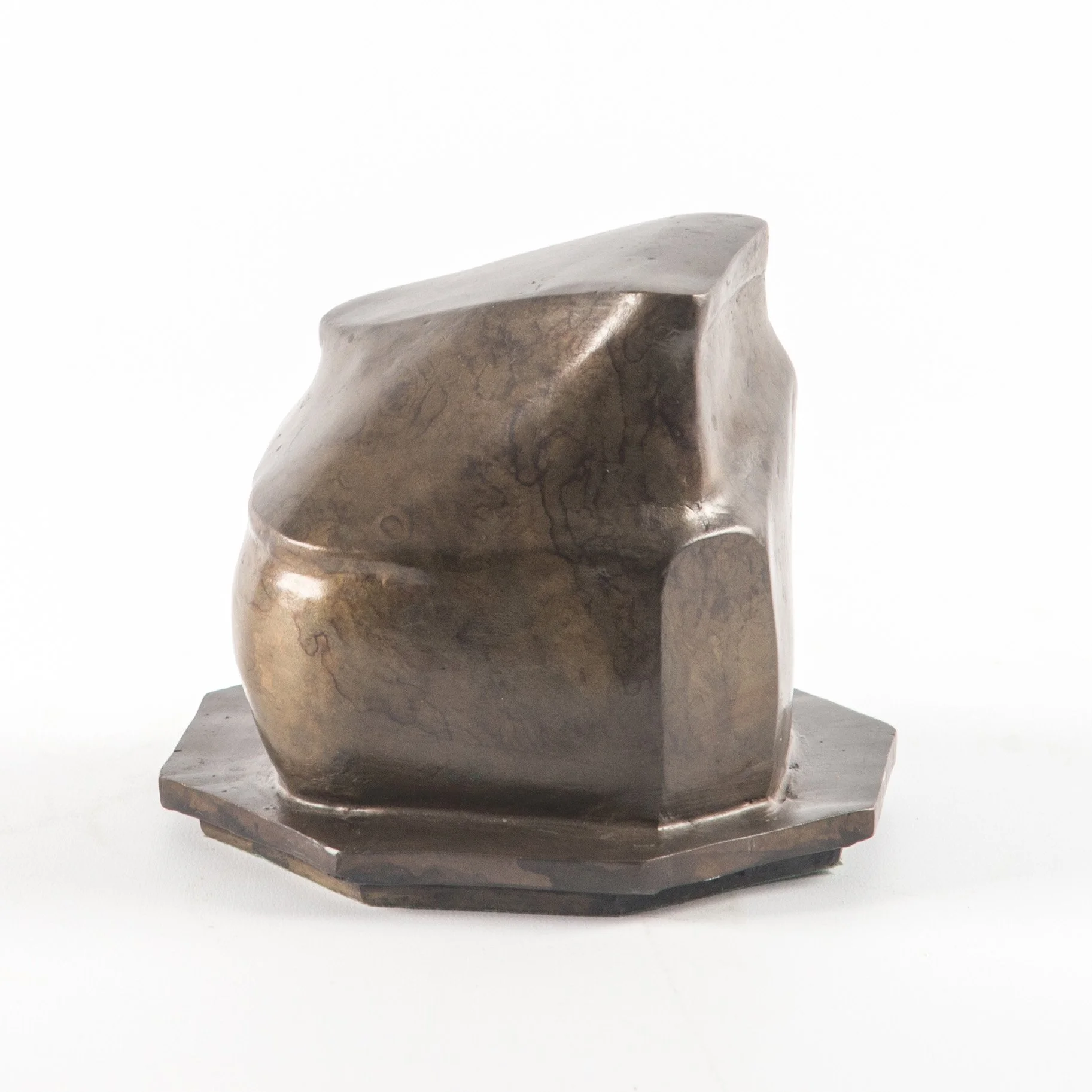  Still Life XII abstract bronze sculpture hexagonal base