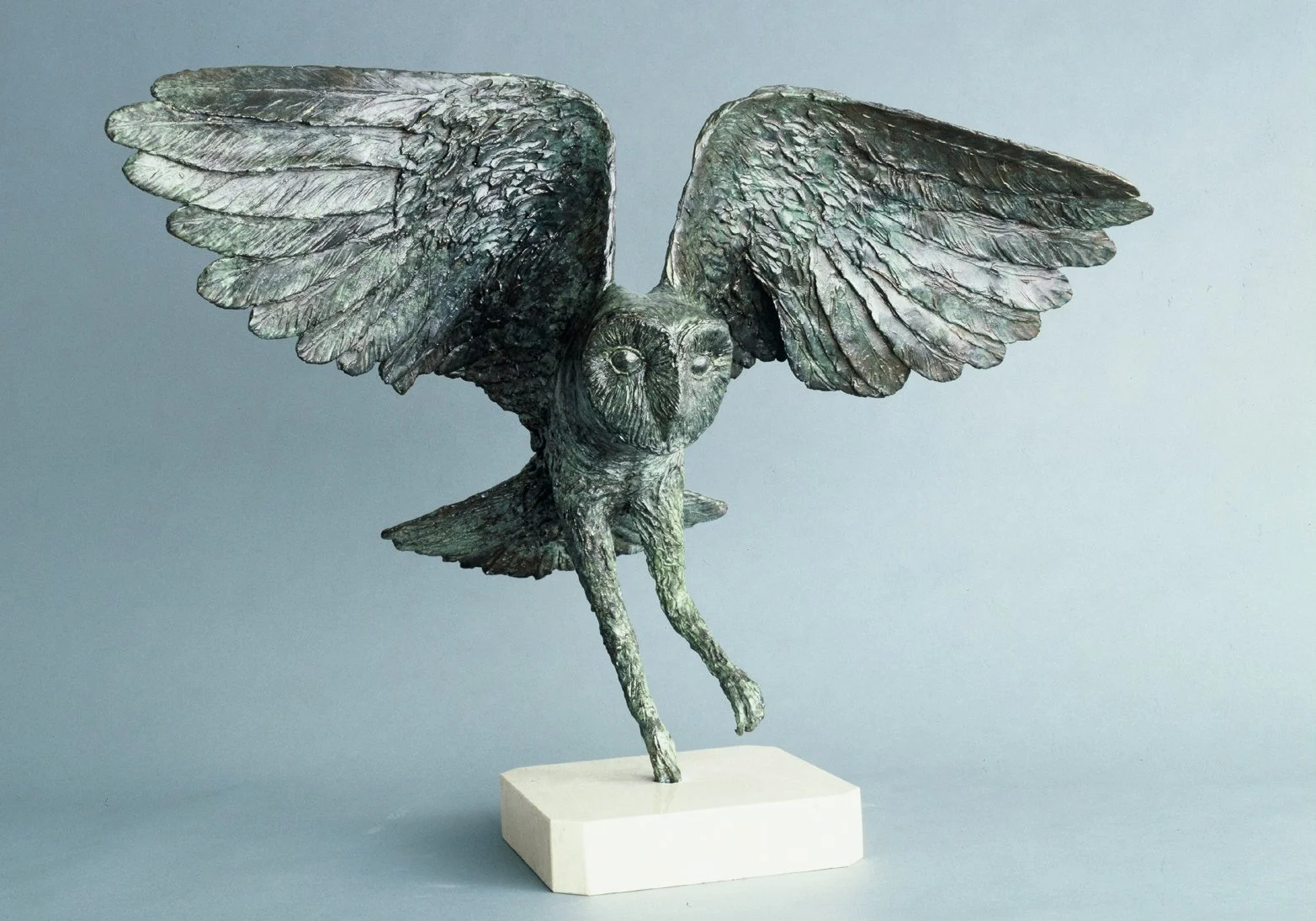 Barn Owl Landing Sculpture by Lloyd Le Blanc.jpg