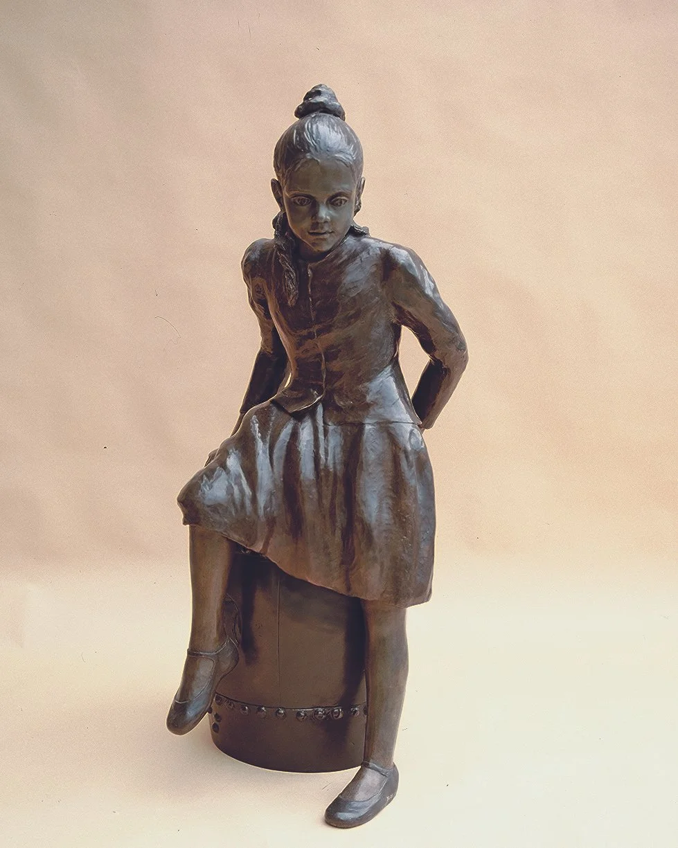Child On Stool Life-Size Figure Sculpture by Judith Holmes Drewry.jpg