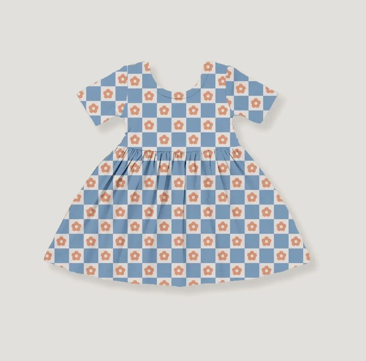 FLORAL CHECKERBOARD BAMBOO