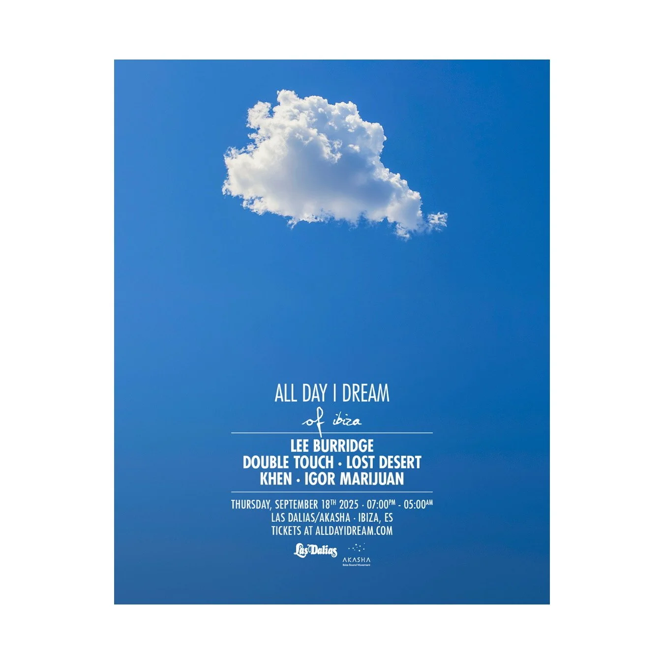 Khen makes his Ibiza debut this September alongside Lee Burridge for All Day I Dream at Akasha.