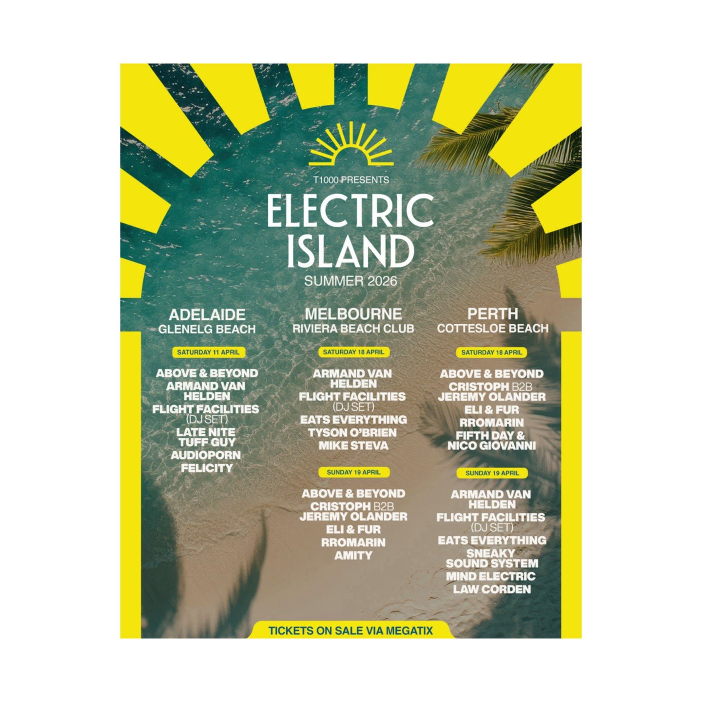 Electric Island festival announce Jeremy Olander&rsquo;s Australia return alongside Cristoph. The pair is joined by Above &amp; Beyond, Armand Van Helden, Flight Facilities and more.