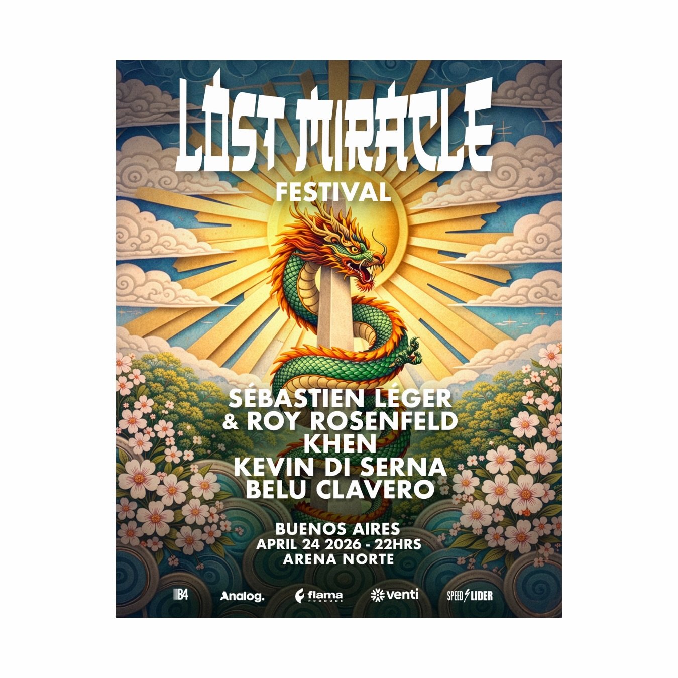 Khen announced for the inaugural Lost Miracle Festival in Buenos Aires, Argentina at Arena Norte alongside S&eacute;bastien L&eacute;ger, Roy Rosenfeld, Kevin Di Serna and more.