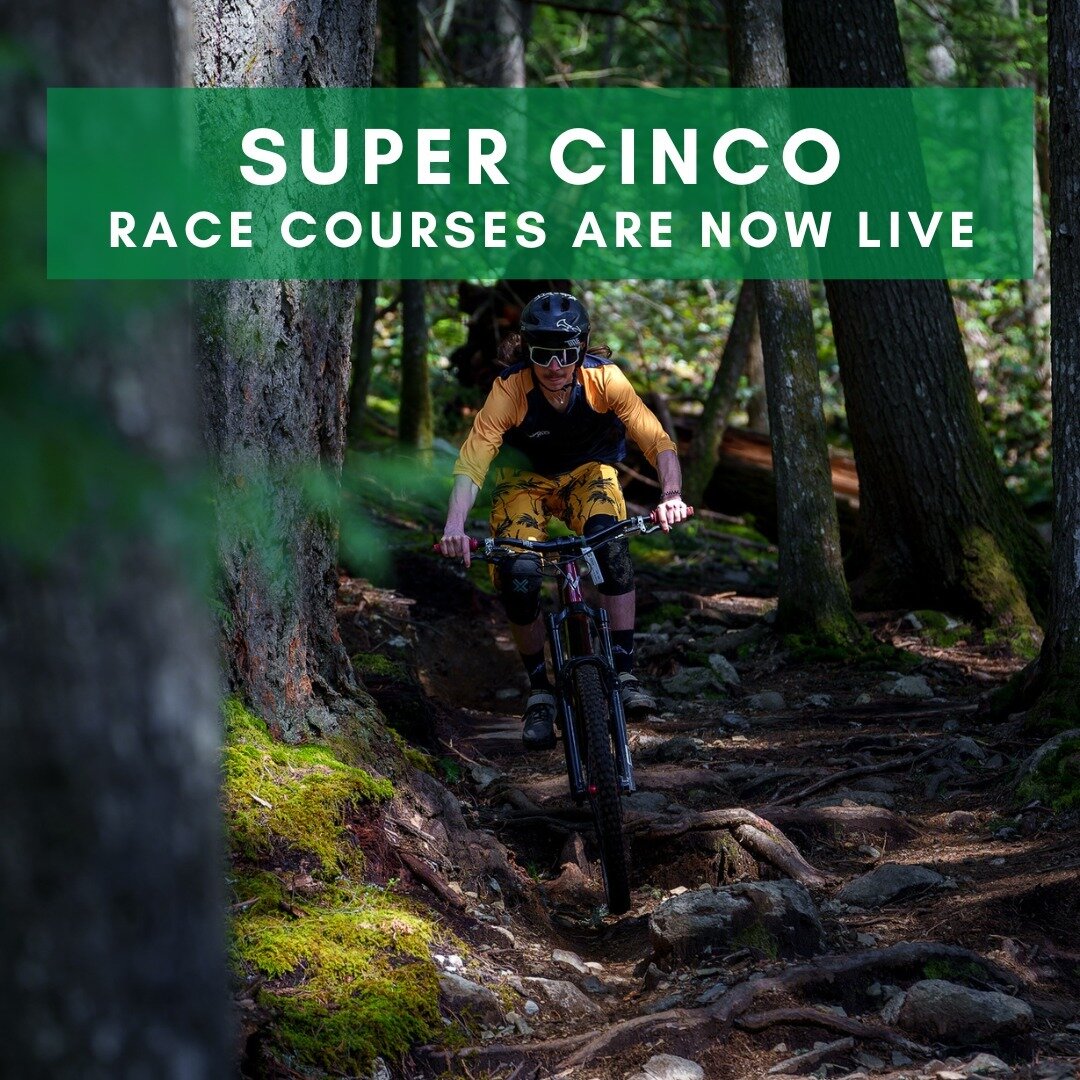 The race courses for this weekend's Super Cinco event are now live and linked in our bio!⁠
⁠
Youth &amp; Intro to Enduro Course categories are on the 'intro' course. All other categories are on the full courses featuring four stages!⁠
⁠
A reminder th