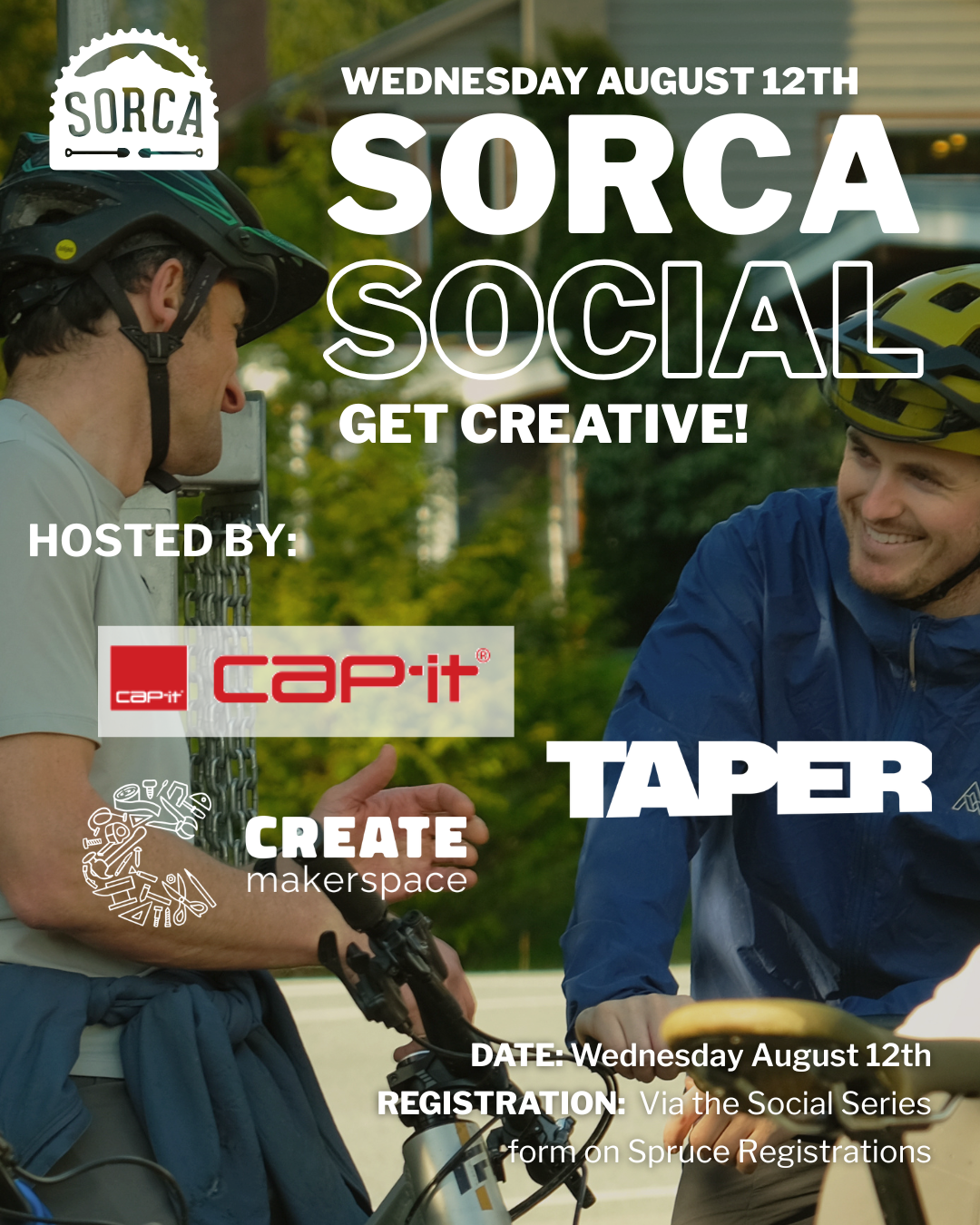 Social “get creative!” Hosted by Create Makerspace, Cap-It Squamish, &amp; Taper