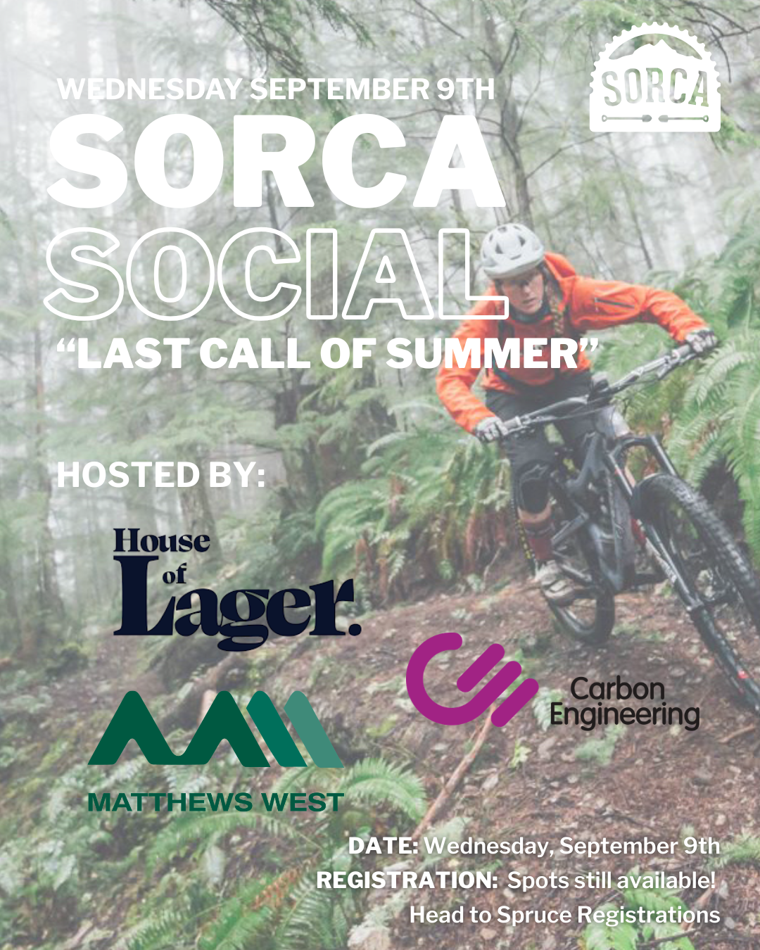 “Last Call of Summer” Social, Hosted by House of Lager, Carbon Engineering, &amp; Matthews West