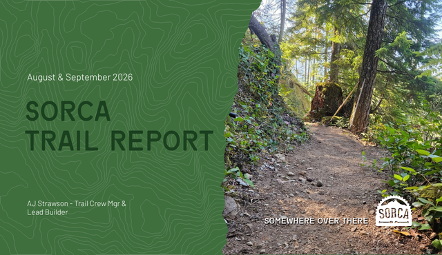 August &amp; September 2026 Trail Report