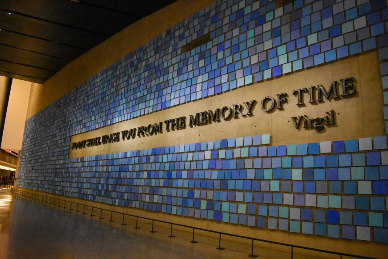  2983 people were asked to paint the shade of blue they remember the sky being on 9/11. 