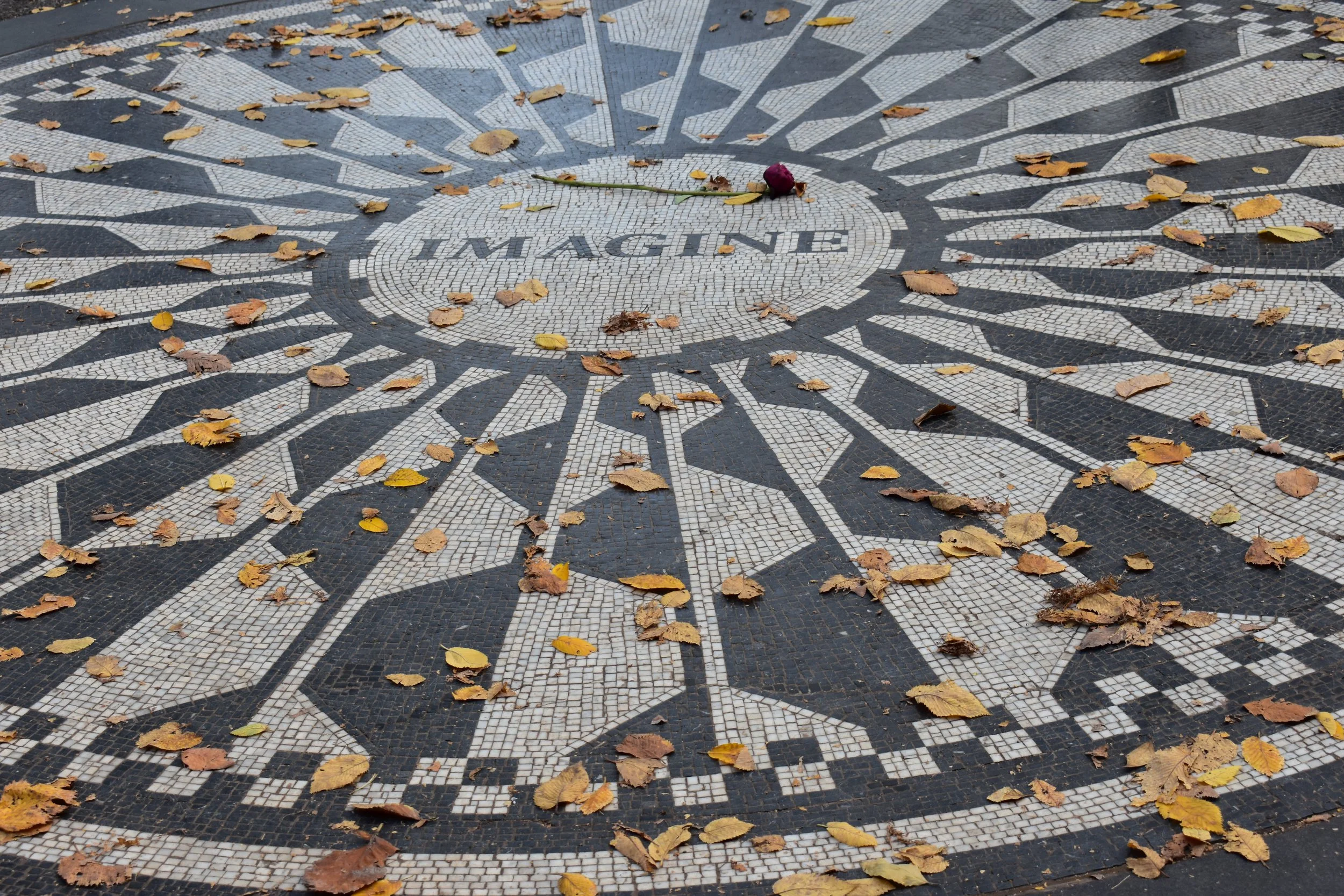  The Image mosaic at Strawberry Fields in Central Park 