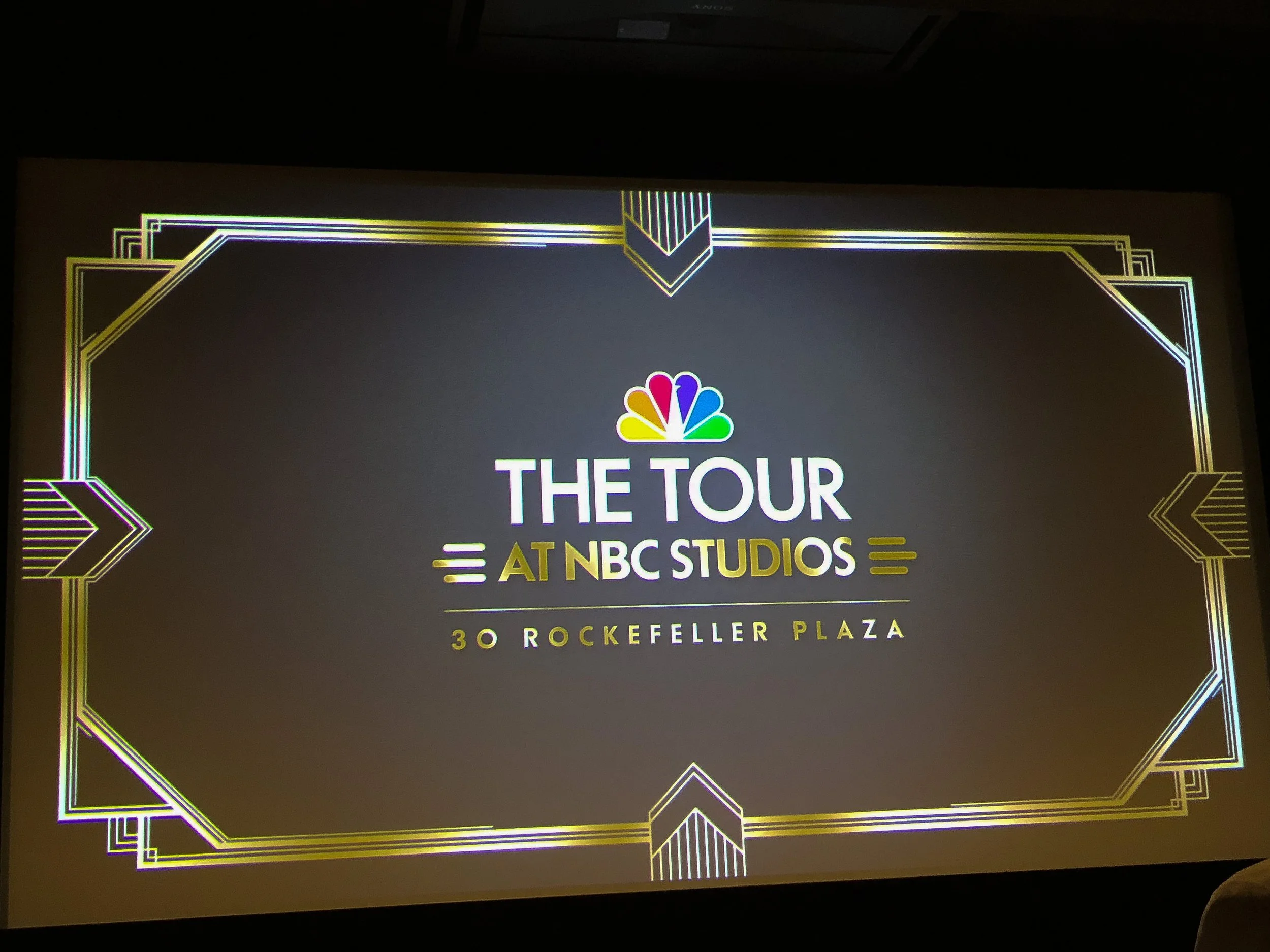  There is a short introductory video at the start of the Tour at NBC studios. 