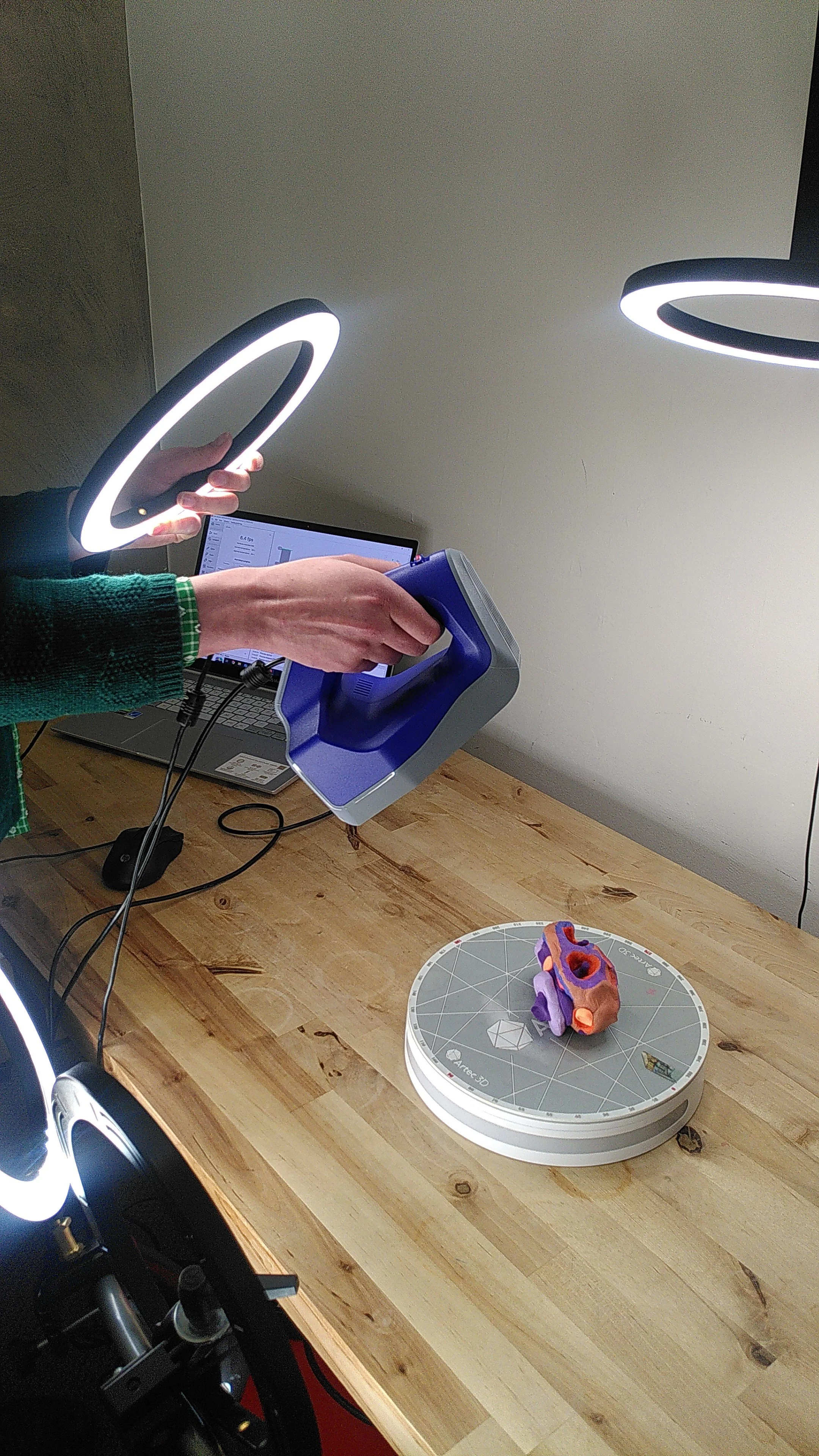 3D scanning at Form Capture for HOLD-RELEASE (2024) Katriona Beales