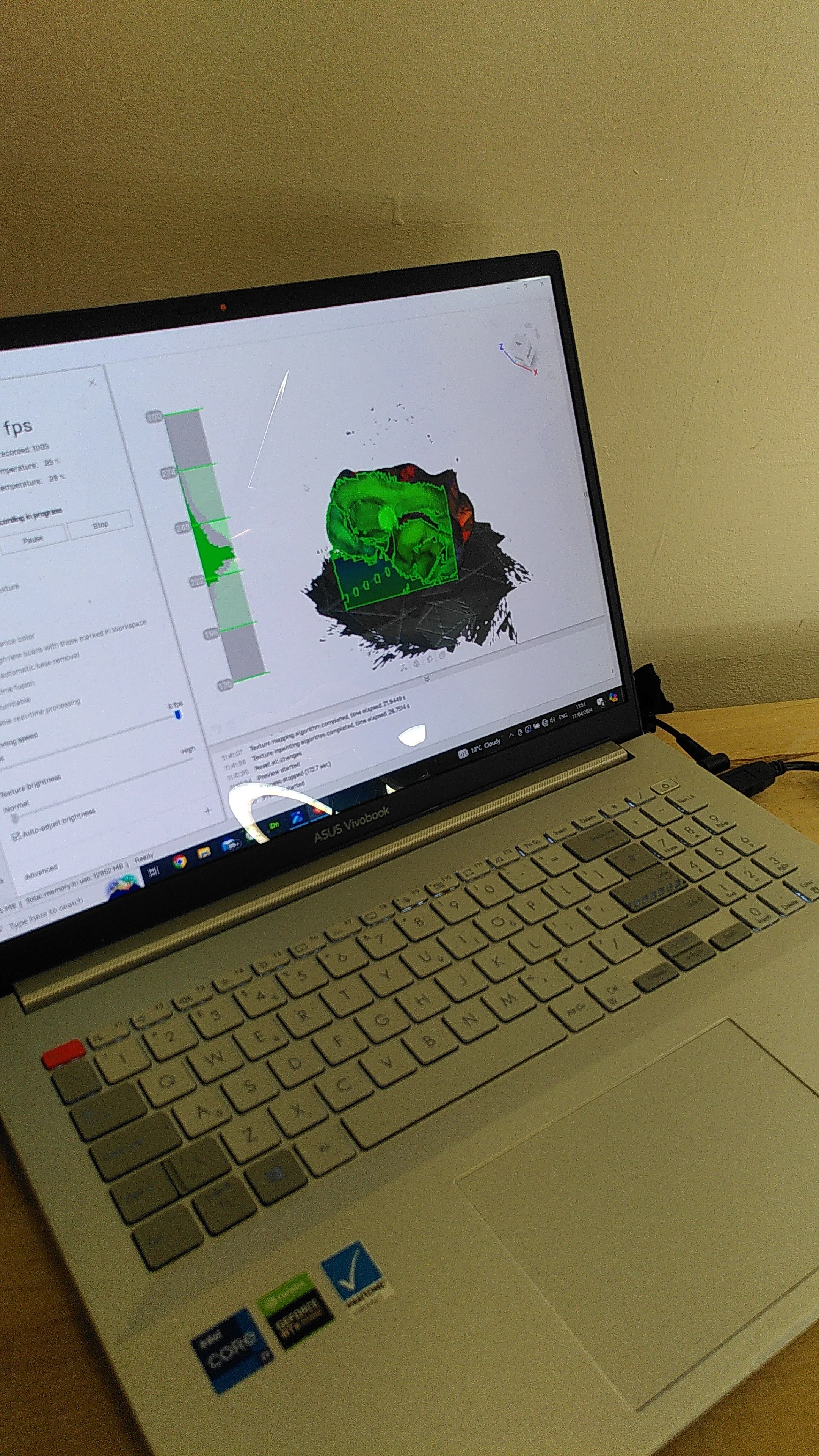 3D scanning at Form Capture for HOLD-RELEASE (2024) Katriona Beales