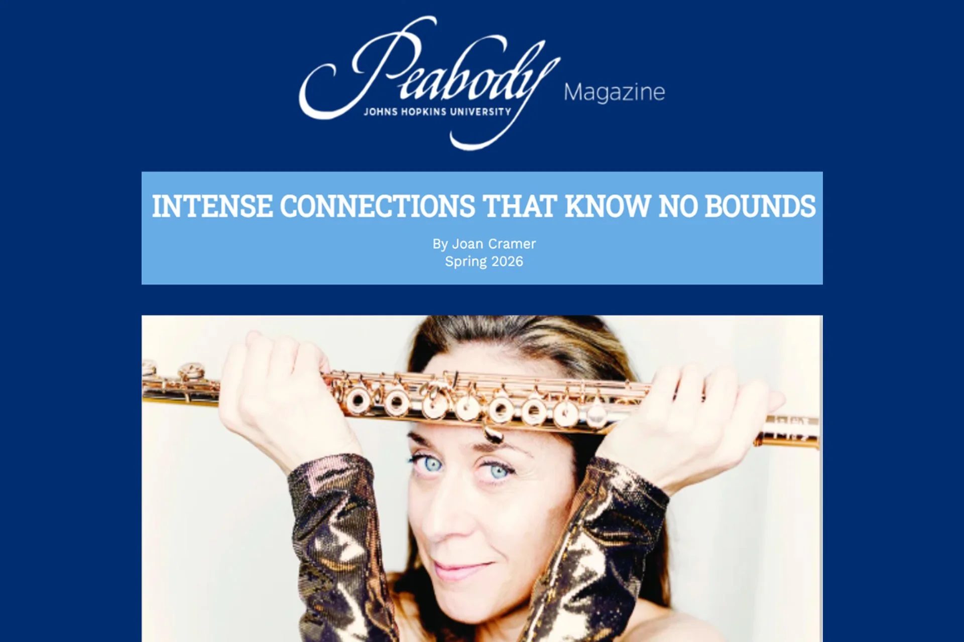 Marina Featured in Peabody Magazine