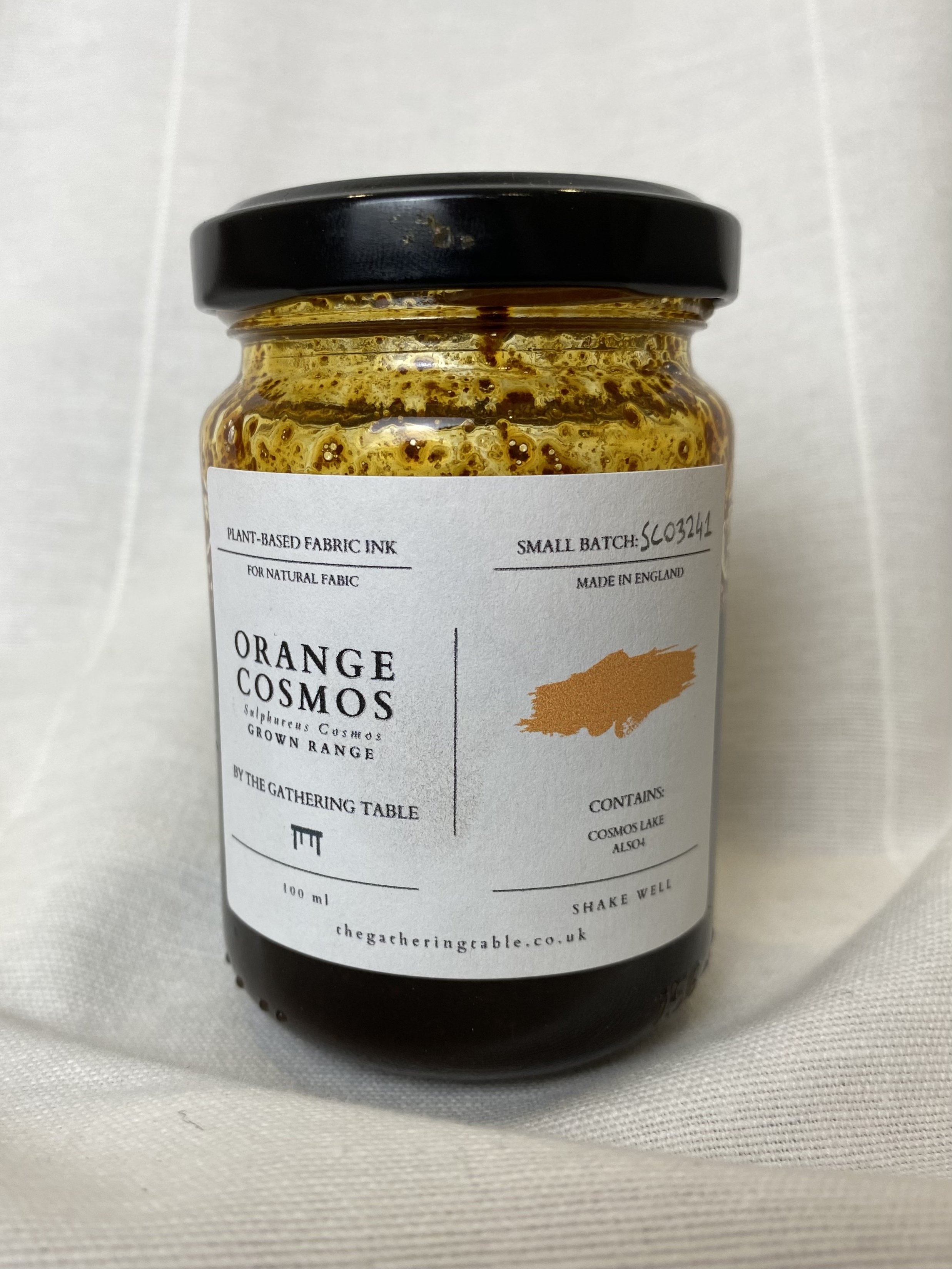 Plant-Based Fabric Paint: Orange Cosmos