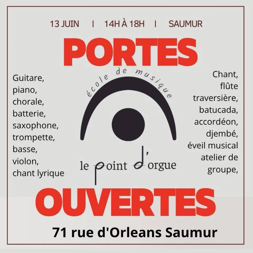 #portesouvertes #lepointdorguesaumur #ecoledemusiquesaumur #musique #saumur