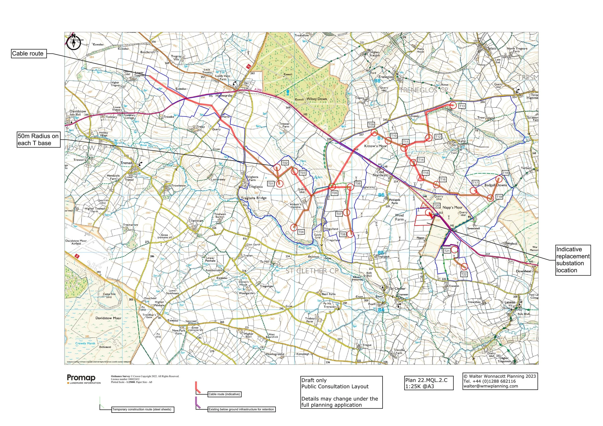 Draft Plans — Cold Northcott Windfarm Repower